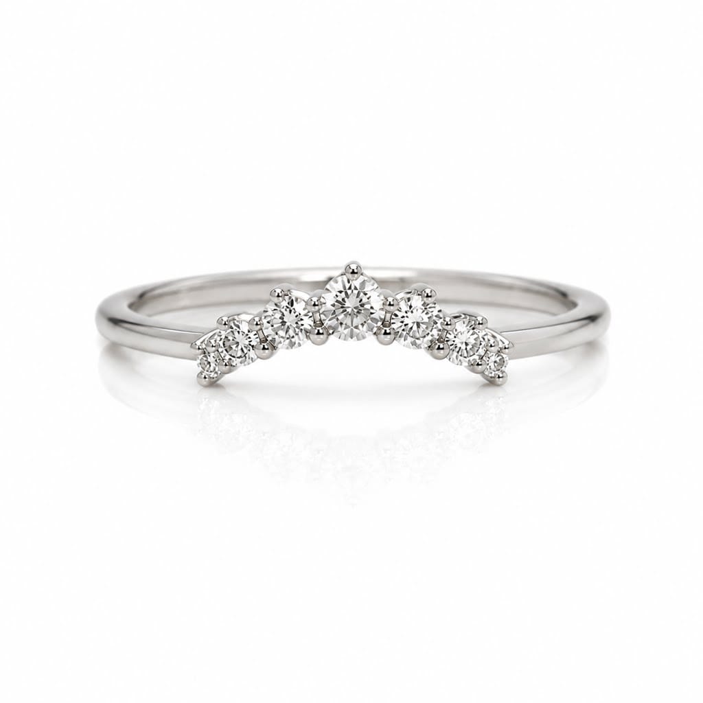 Curated Los Angeles RINGS Graduated Diamond Arc Band