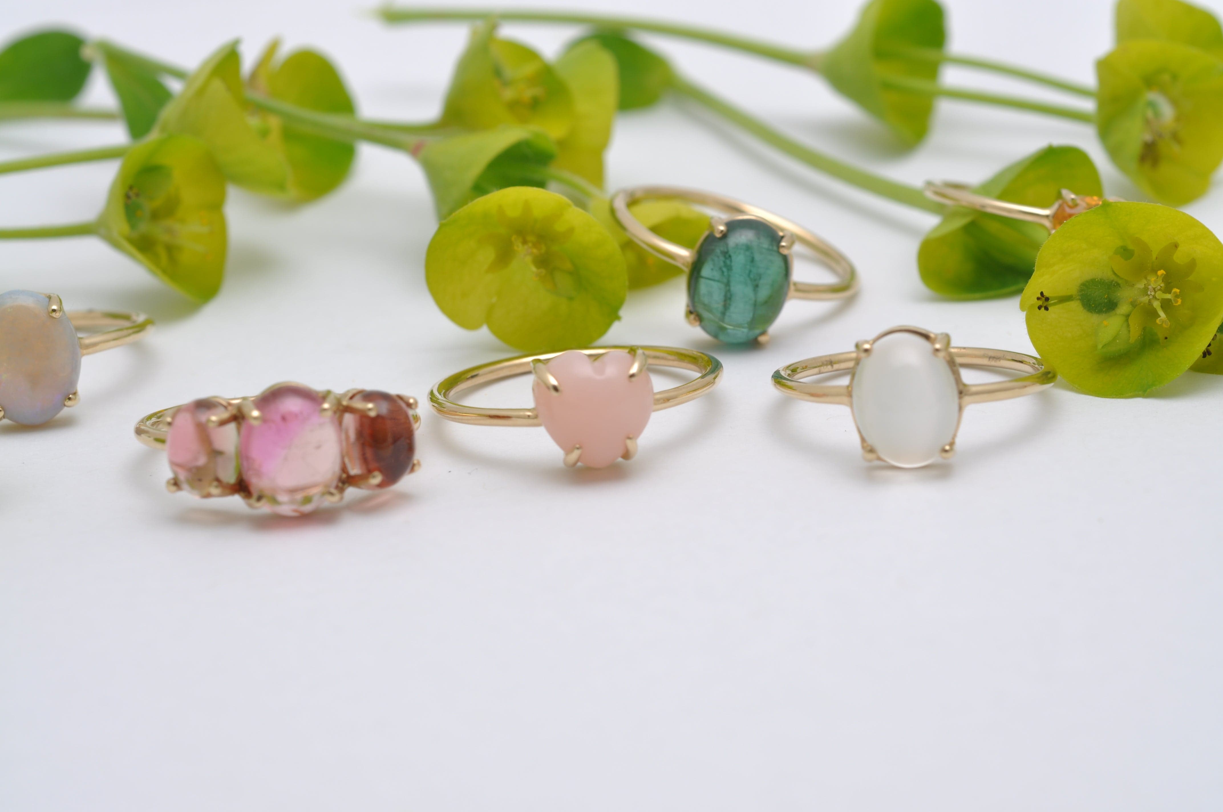 Charlie and Marcelle RINGS Green Tourmaline Ring