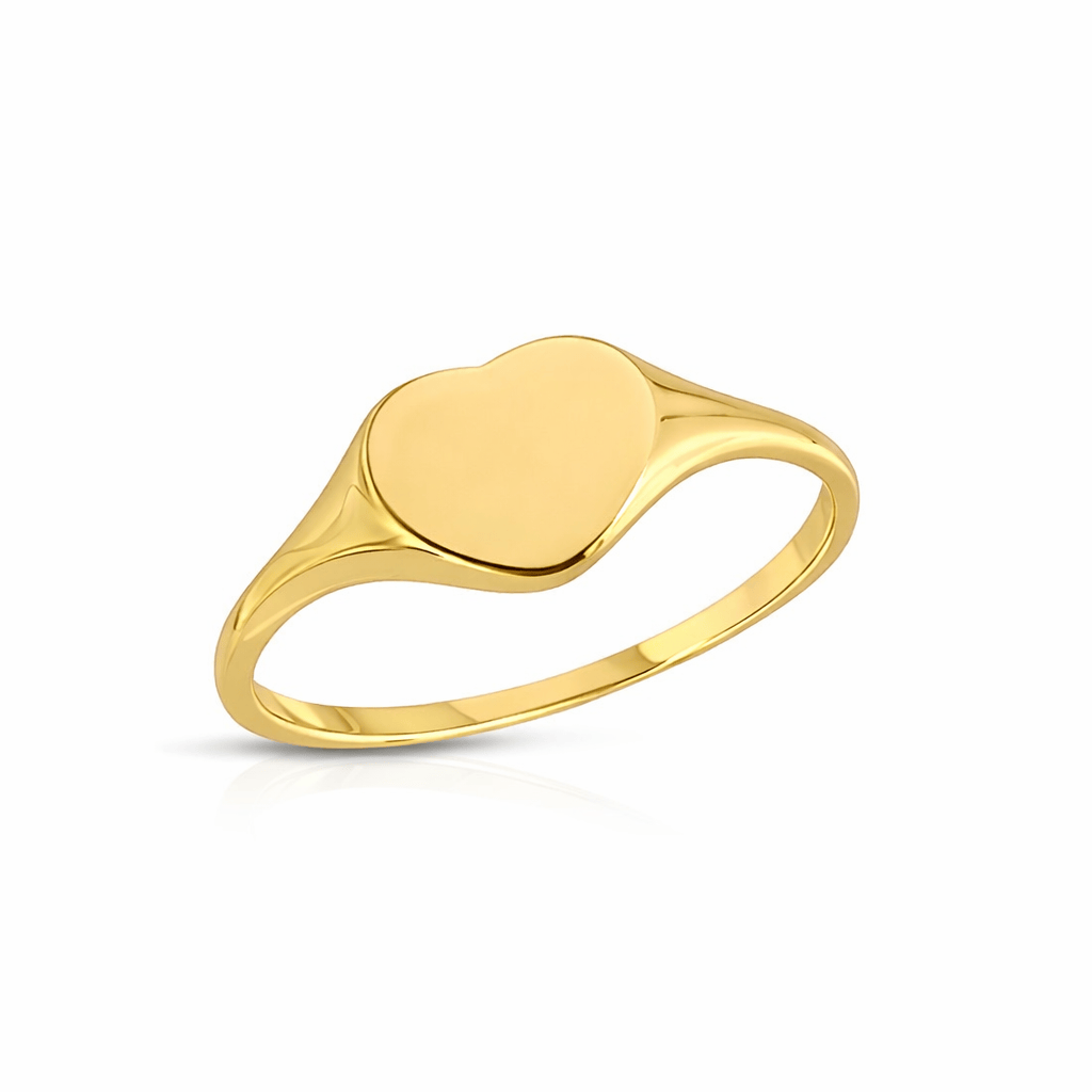 Curated Los Angeles RINGS Heart Signet Ring 14K