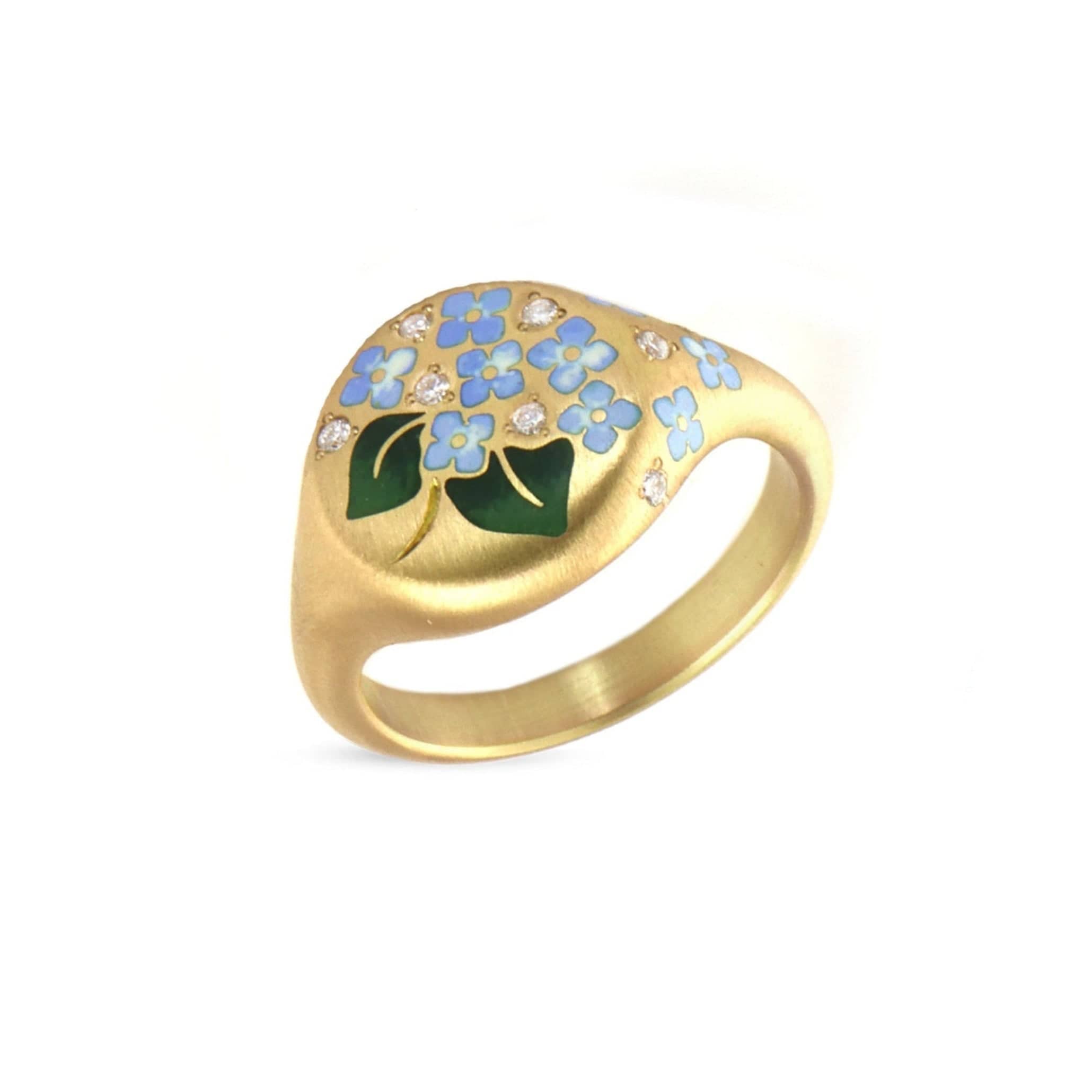 Gwen Barba RINGS Hydrangea Signet