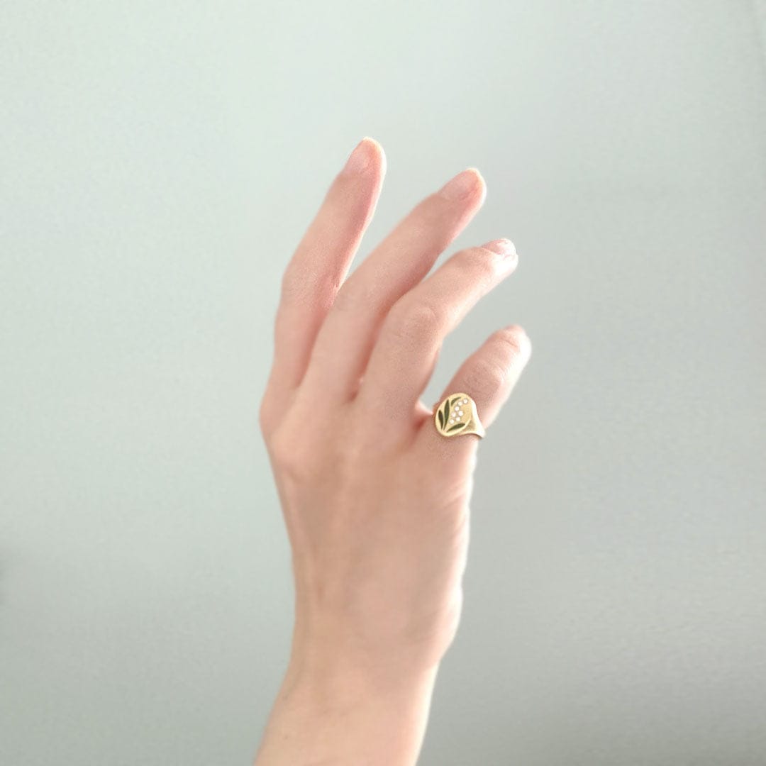Gwen Barba RINGS Lily of the Valley Signet Ring