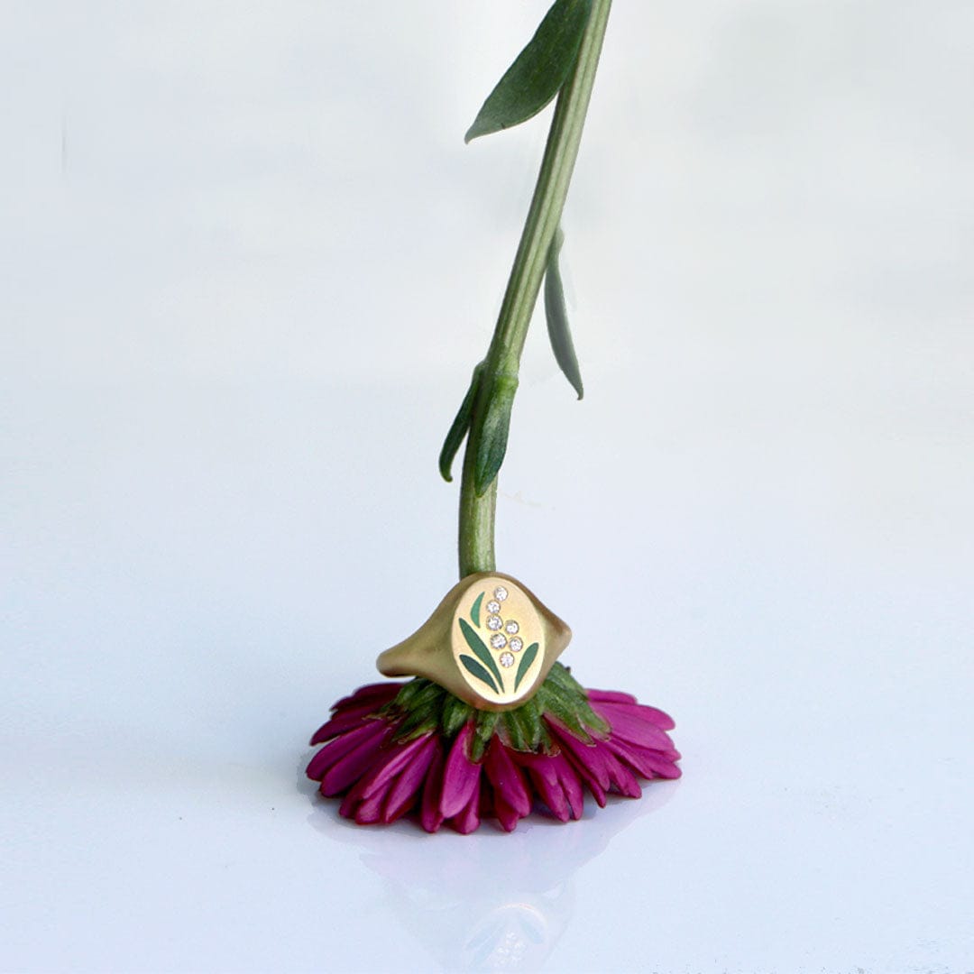 Gwen Barba RINGS Lily of the Valley Signet Ring