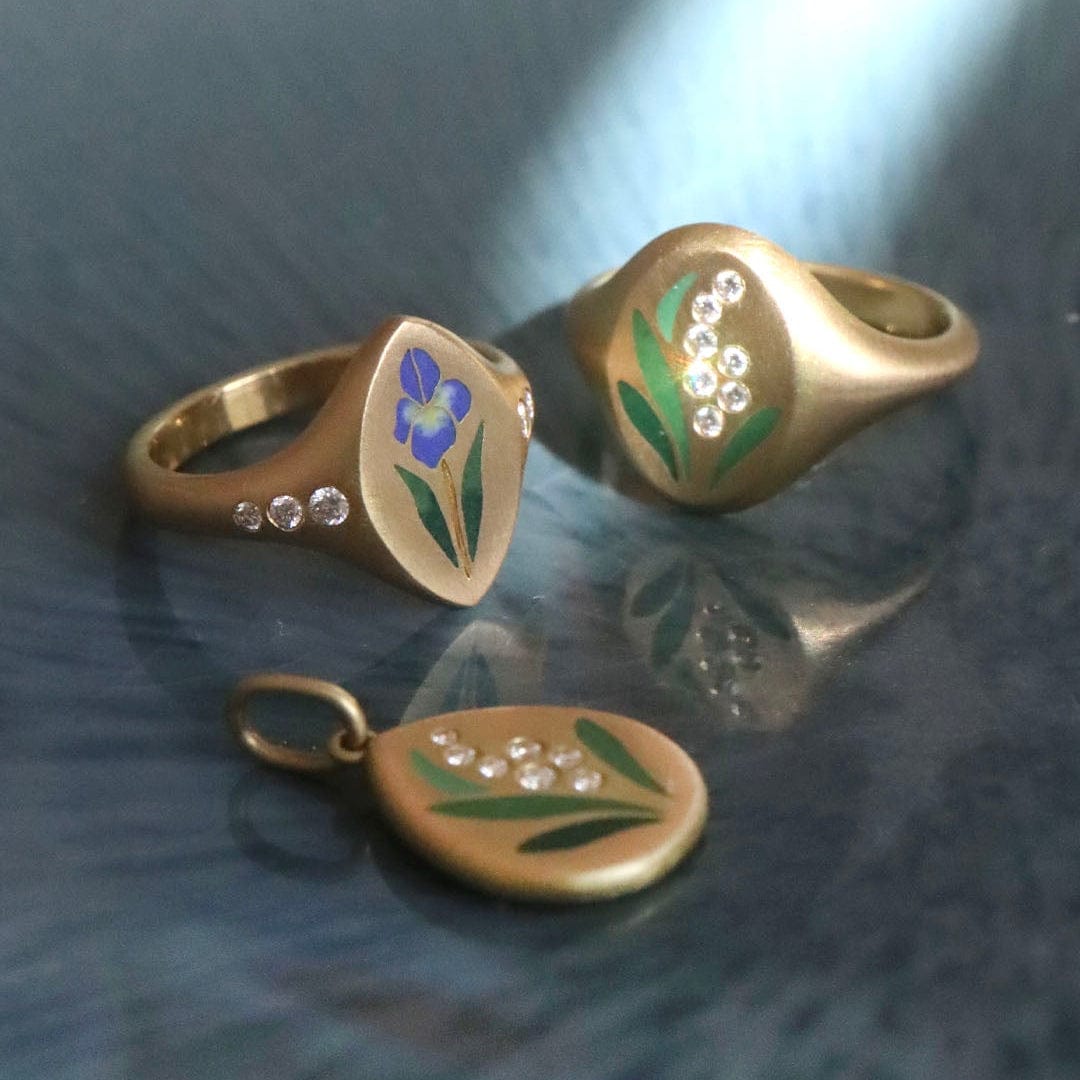 Gwen Barba RINGS Lily of the Valley Signet Ring