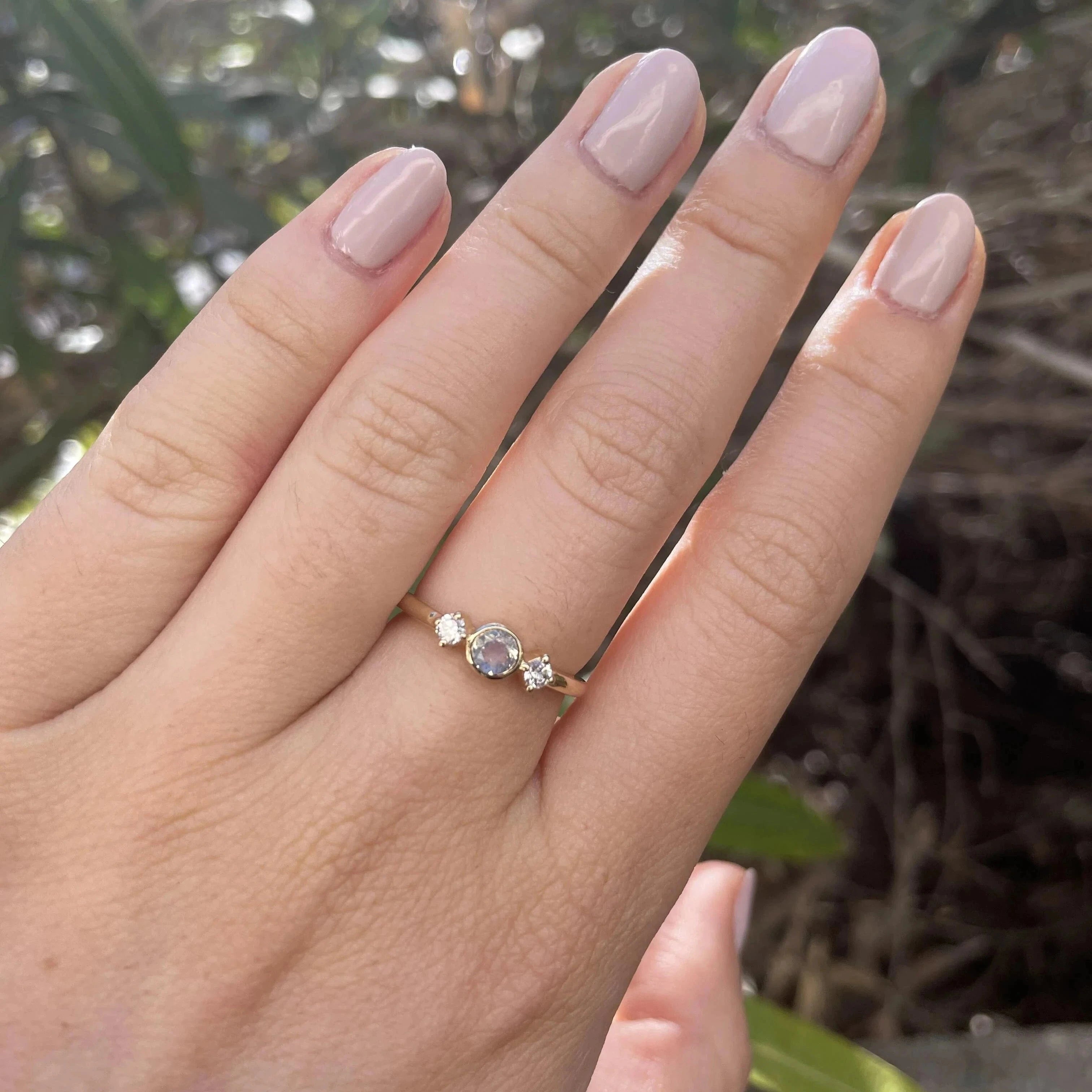 Carter Eve Jewelry RINGS Merina Moonstone and Diamond Ring