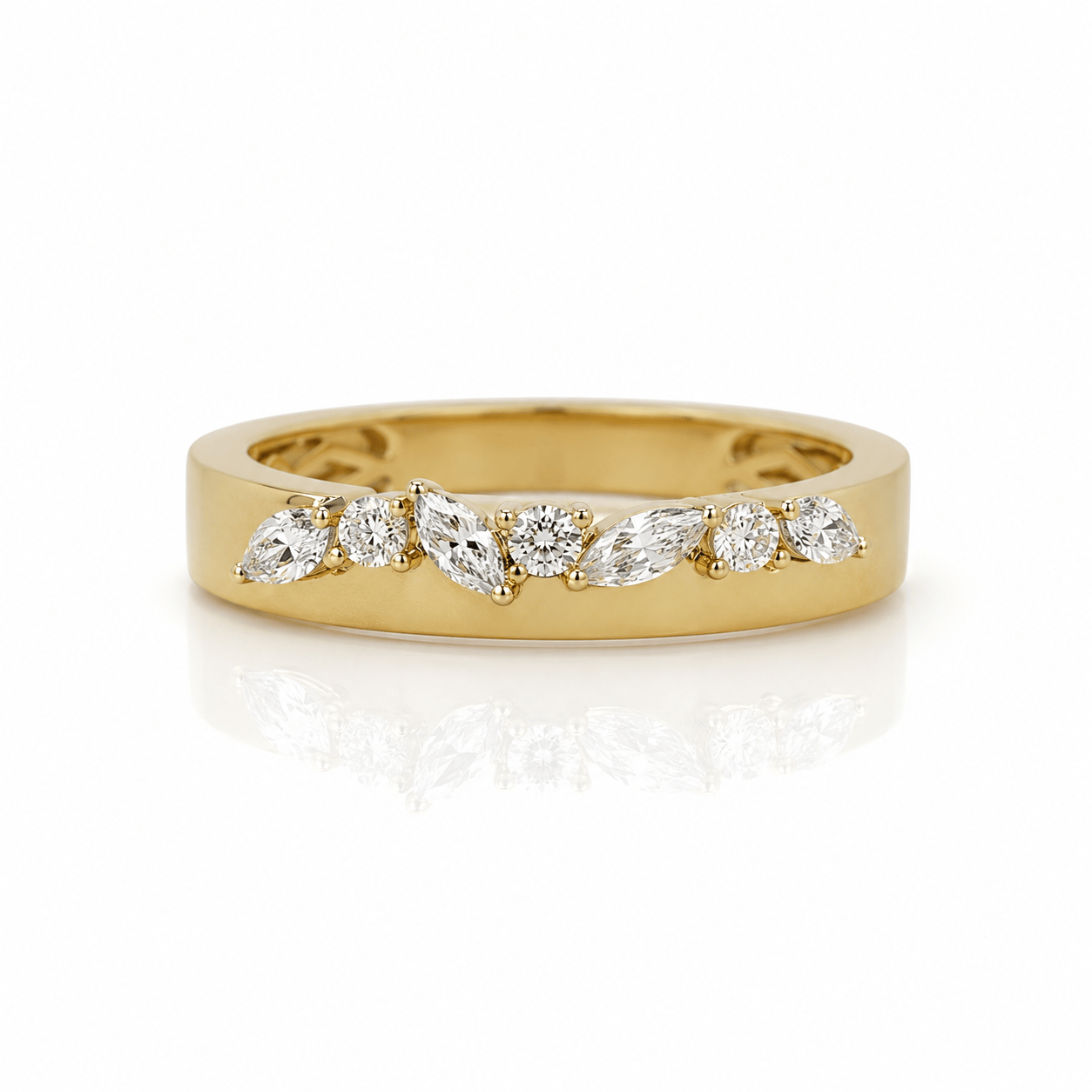 CLA RINGS Mixed-Shape Diamond Band