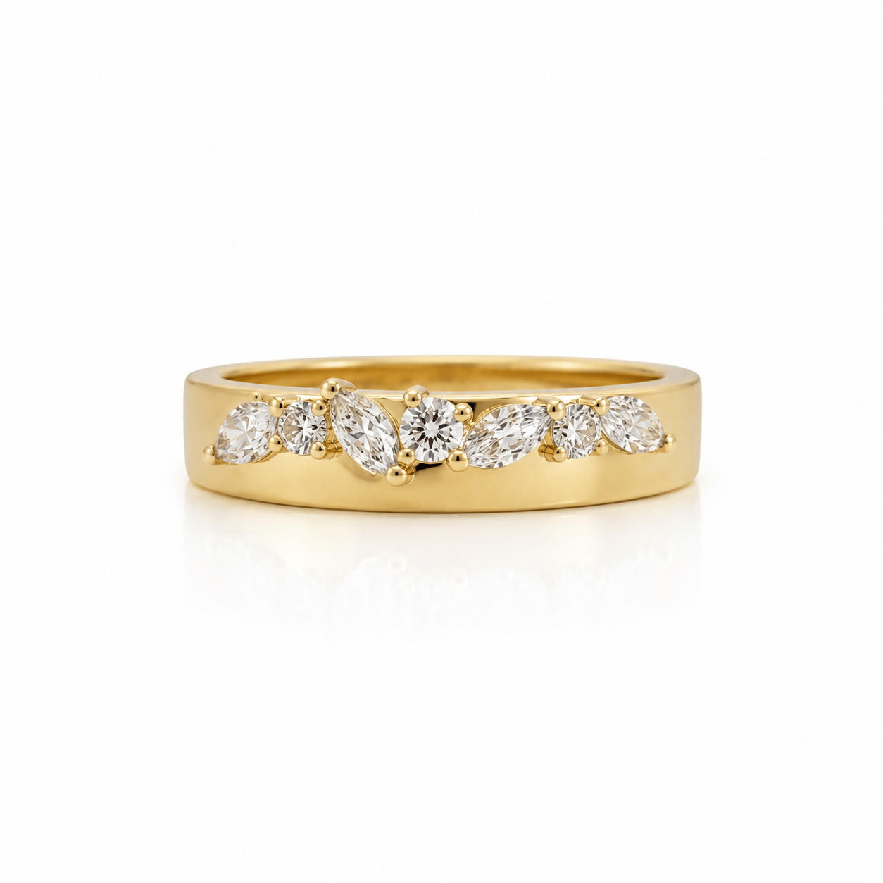 CLA RINGS Mixed-Shape Diamond Band