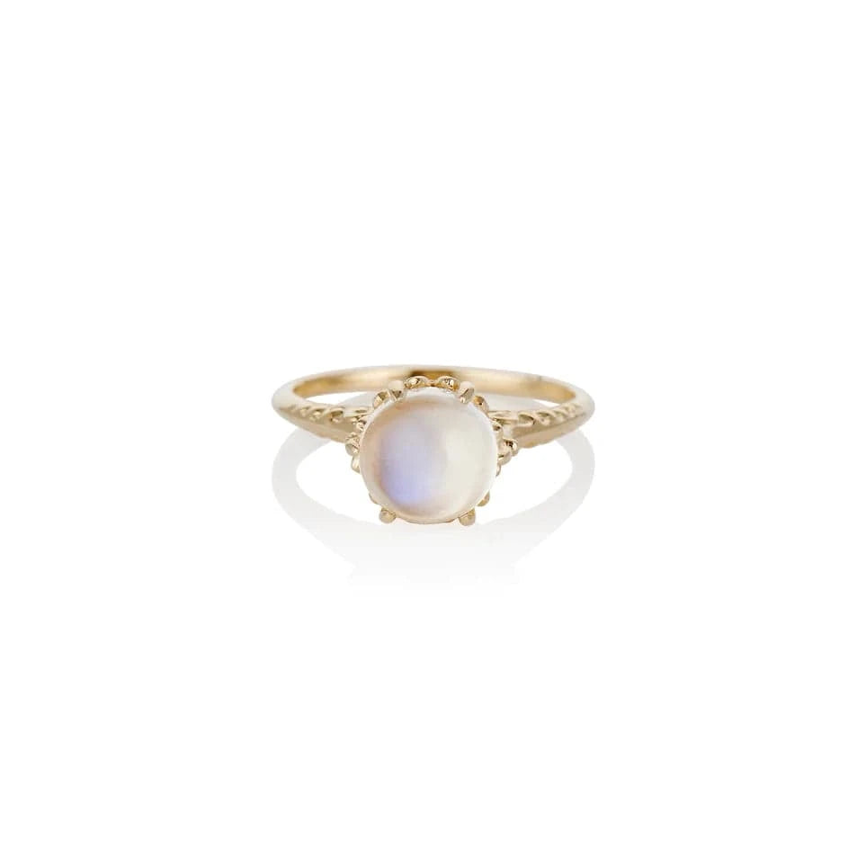 Charlie and Marcelle RINGS Moonstone Crystal Ball Ring