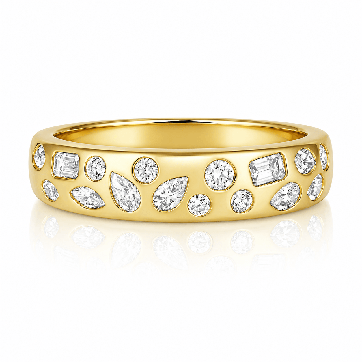 Curated Los Angeles RINGS Multi-Shape Diamond Band