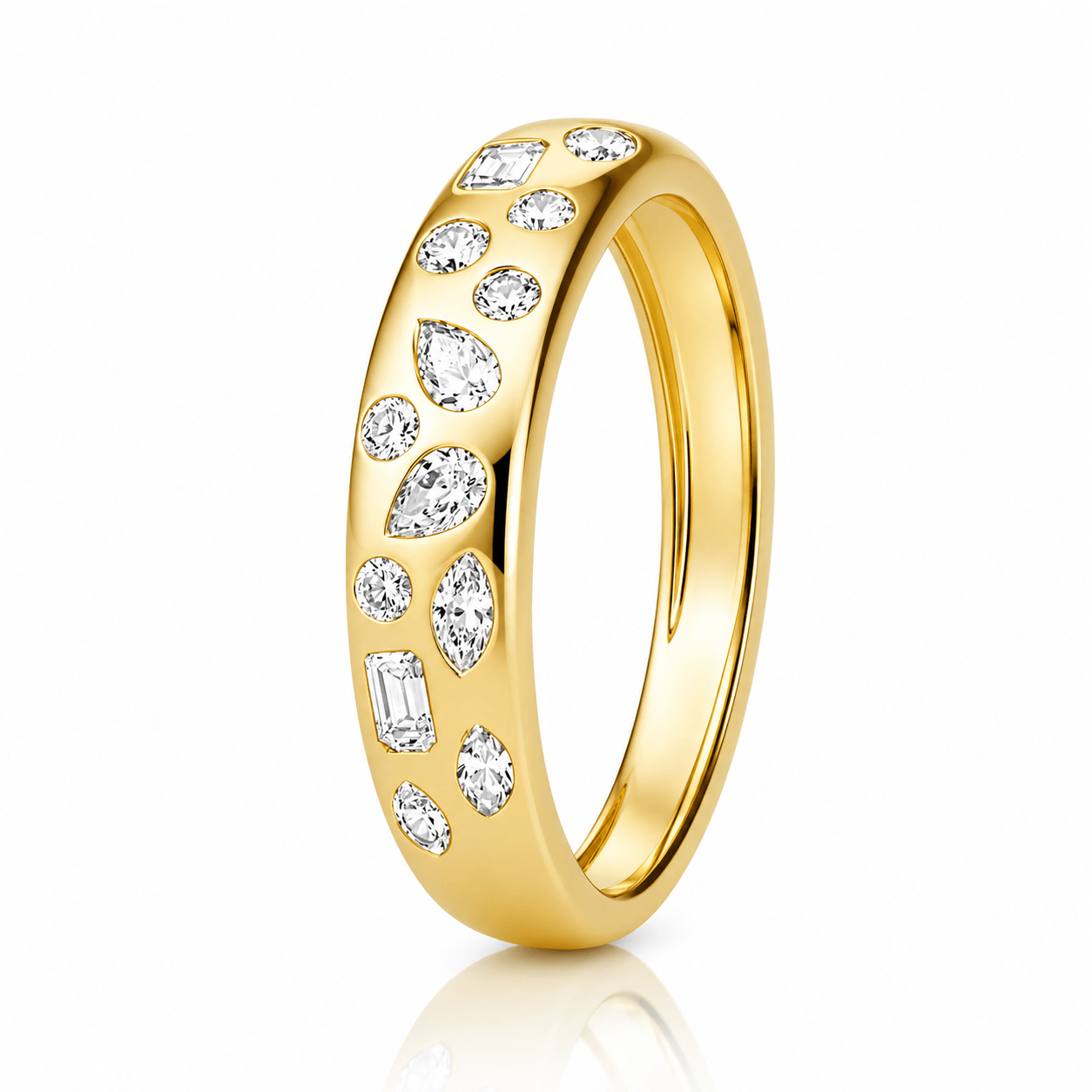 Curated Los Angeles RINGS Multi-Shape Diamond Band