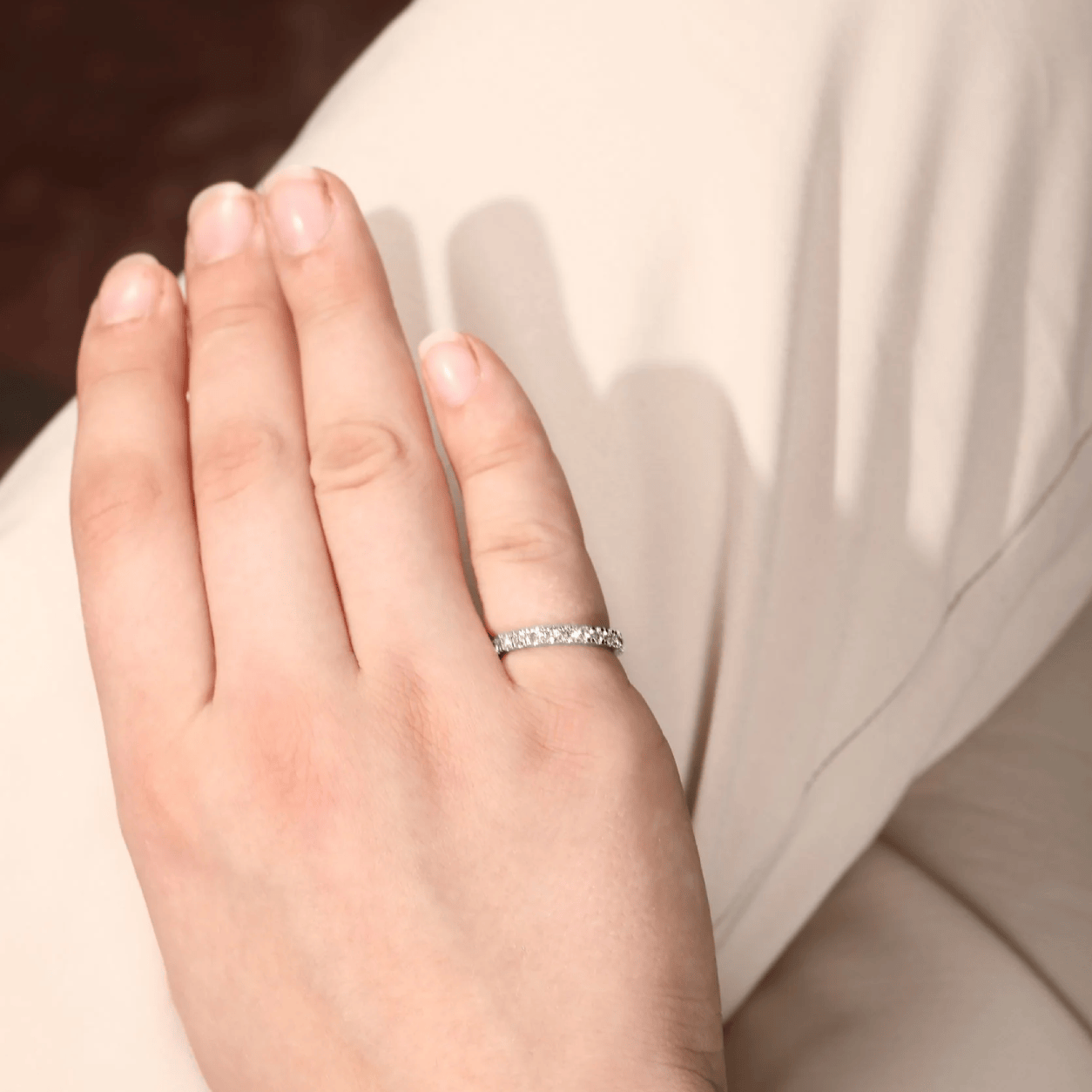 Curated Los Angeles RINGS Natural Diamond Eternity Wedding Band Ring