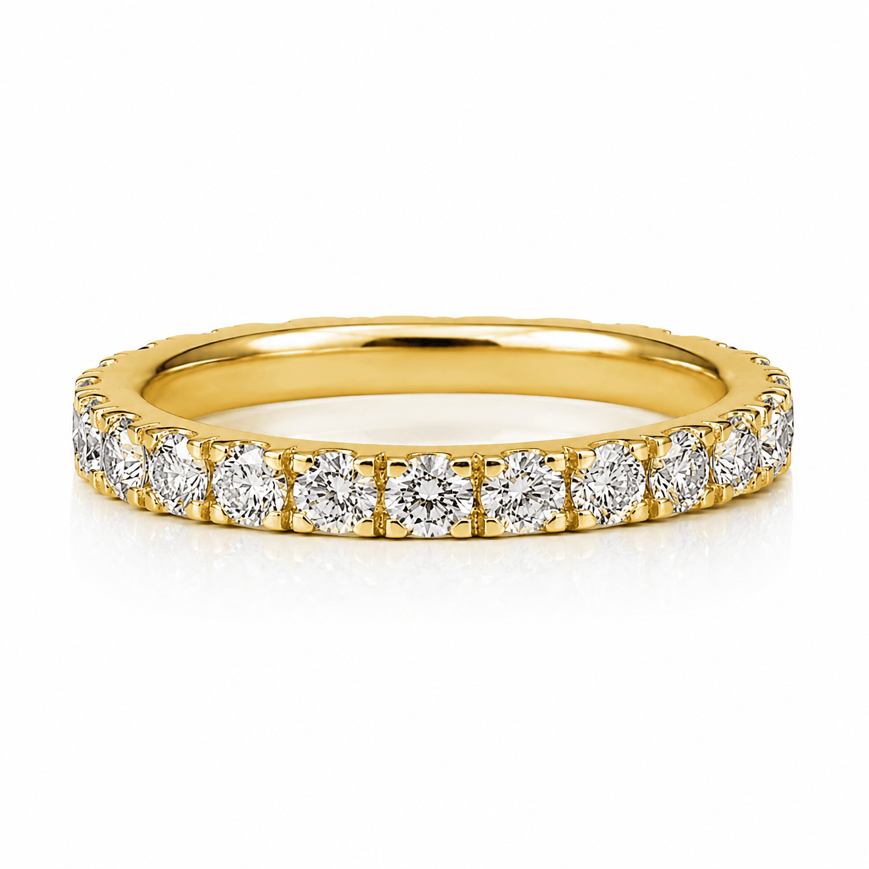 Curated Los Angeles RINGS Natural Diamond Eternity Wedding Band Ring