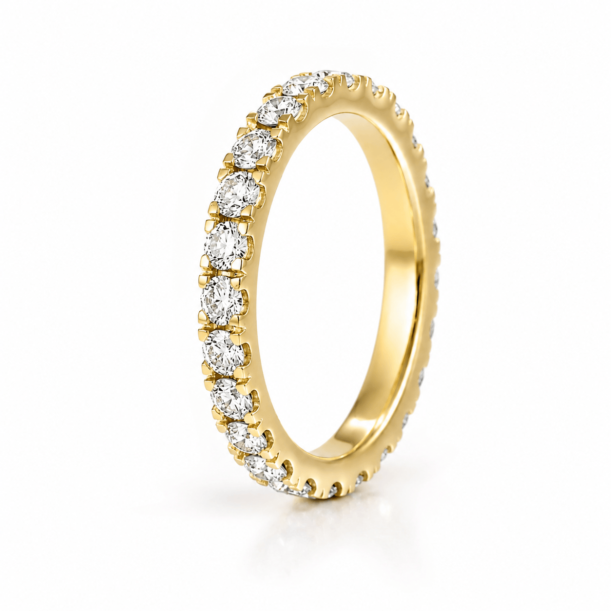 Curated Los Angeles RINGS Natural Diamond Eternity Wedding Band Ring