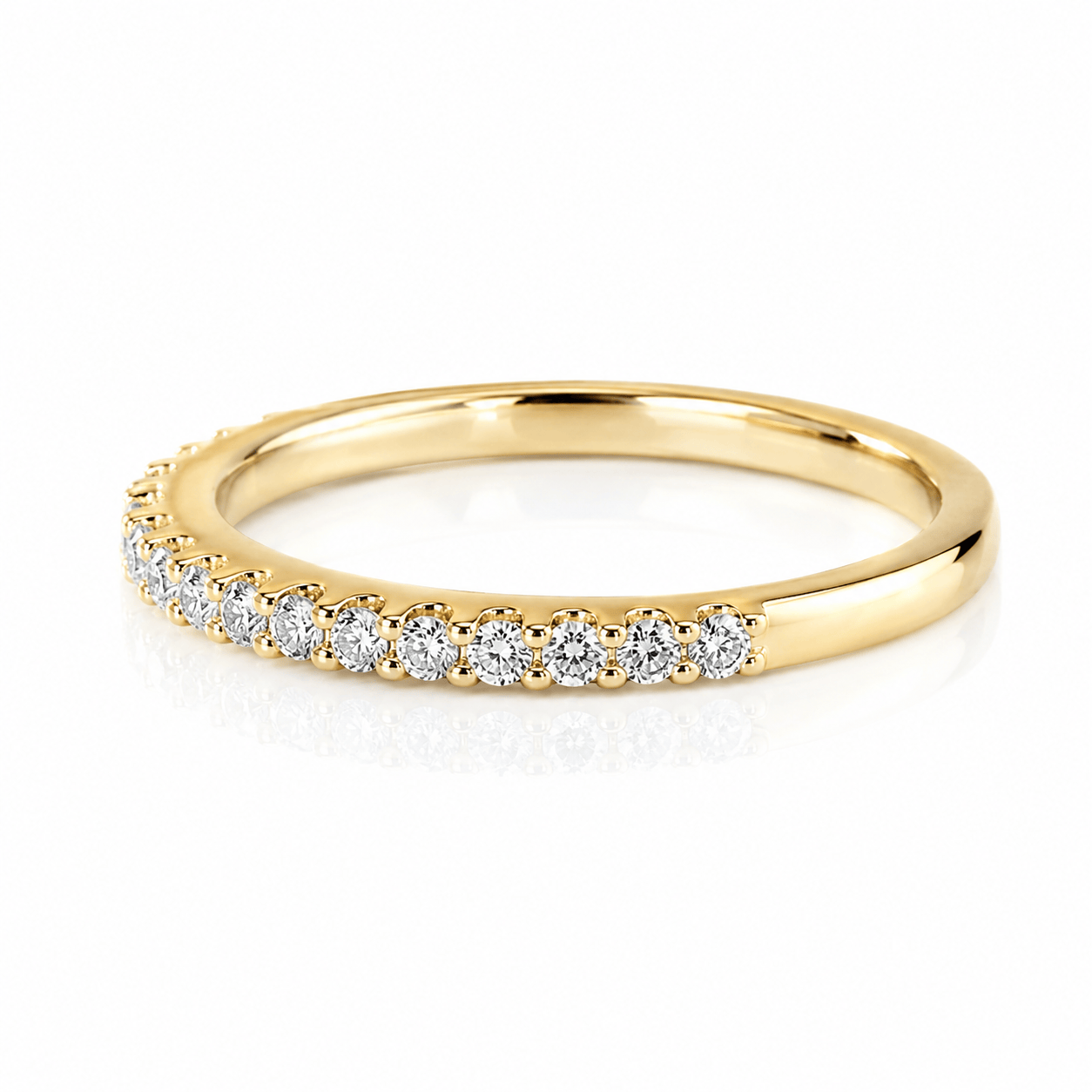 Curated Los Angeles RINGS Natural Diamond Half Eternity Band Ring