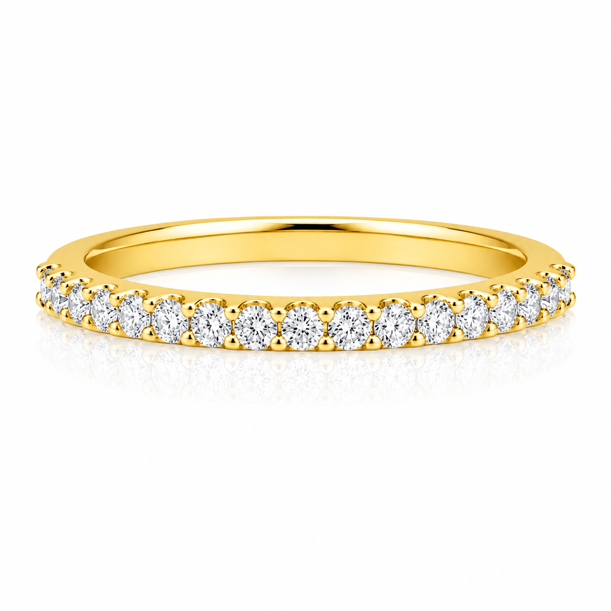Curated Los Angeles RINGS Natural Diamond Half Eternity Band Ring