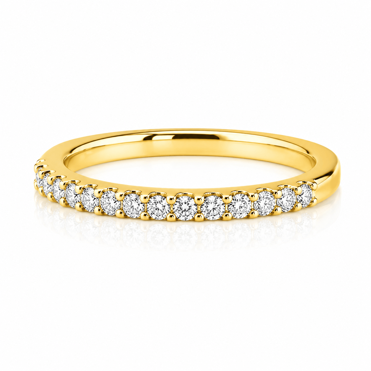 Curated Los Angeles RINGS Natural Diamond Half Eternity Band Ring