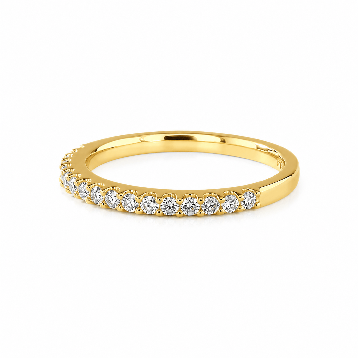 Curated Los Angeles RINGS Natural Diamond Half Eternity Band Ring
