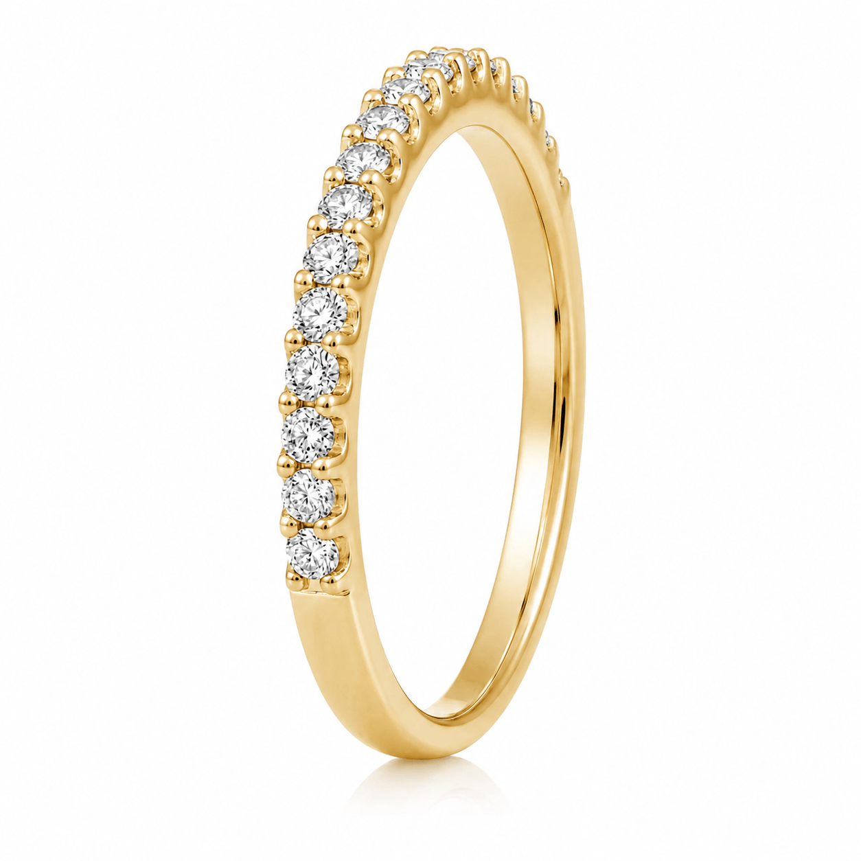 Curated Los Angeles RINGS Natural Diamond Half Eternity Band Ring