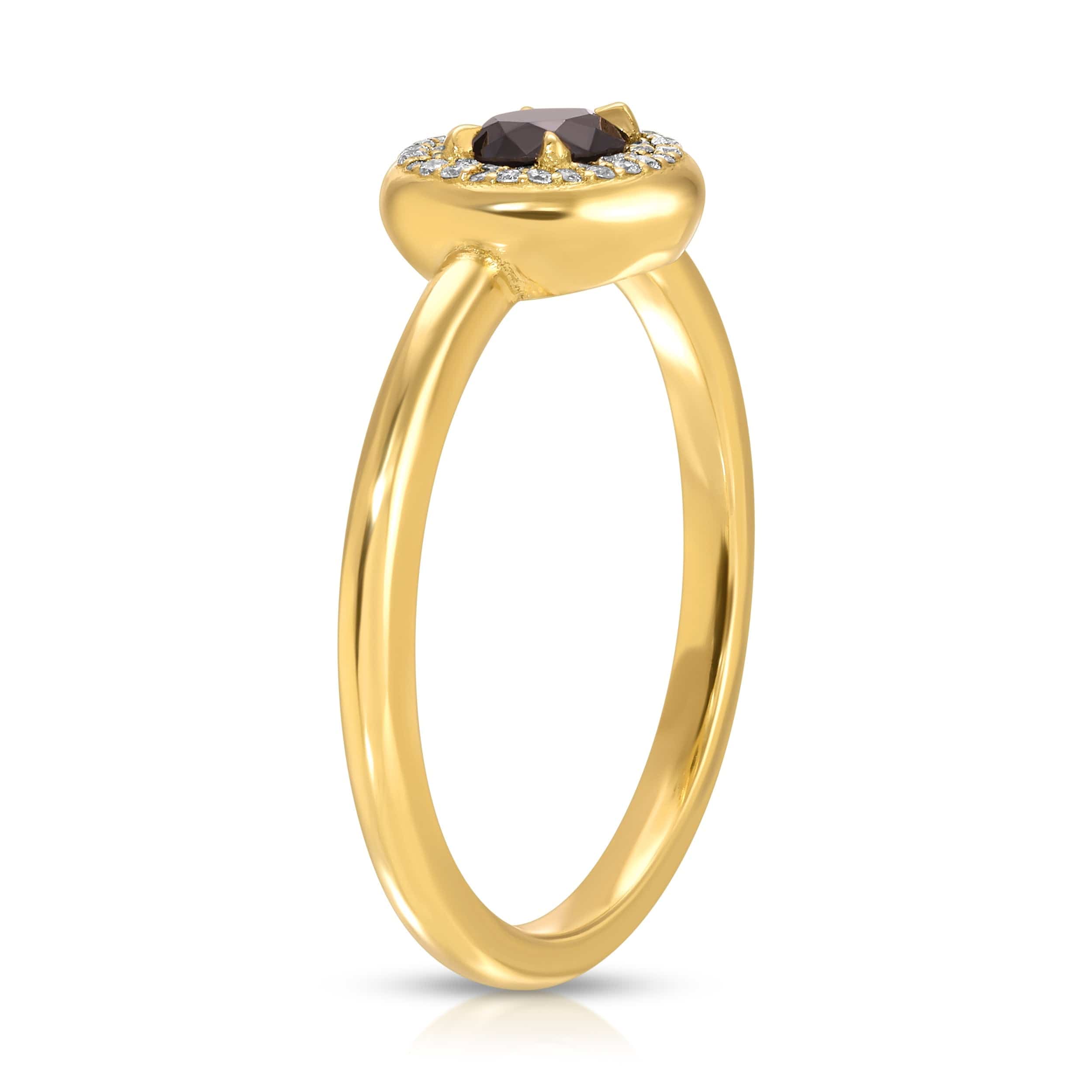 Danielle Morgan Jewelry RINGS Neptune Black Diamond Ring 18k Gold