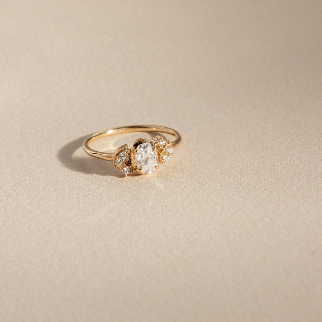 FADE TO BLACK STUDIO RINGS Nova Diamond Cluster Ring