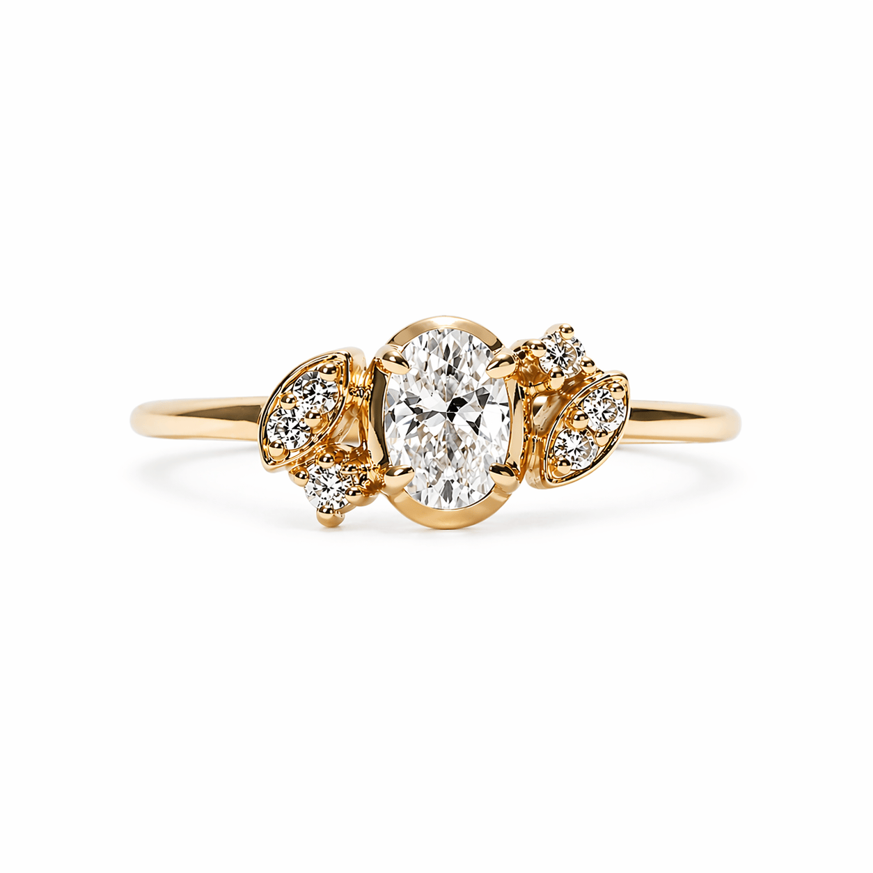 FADE TO BLACK STUDIO RINGS Nova Diamond Cluster Ring