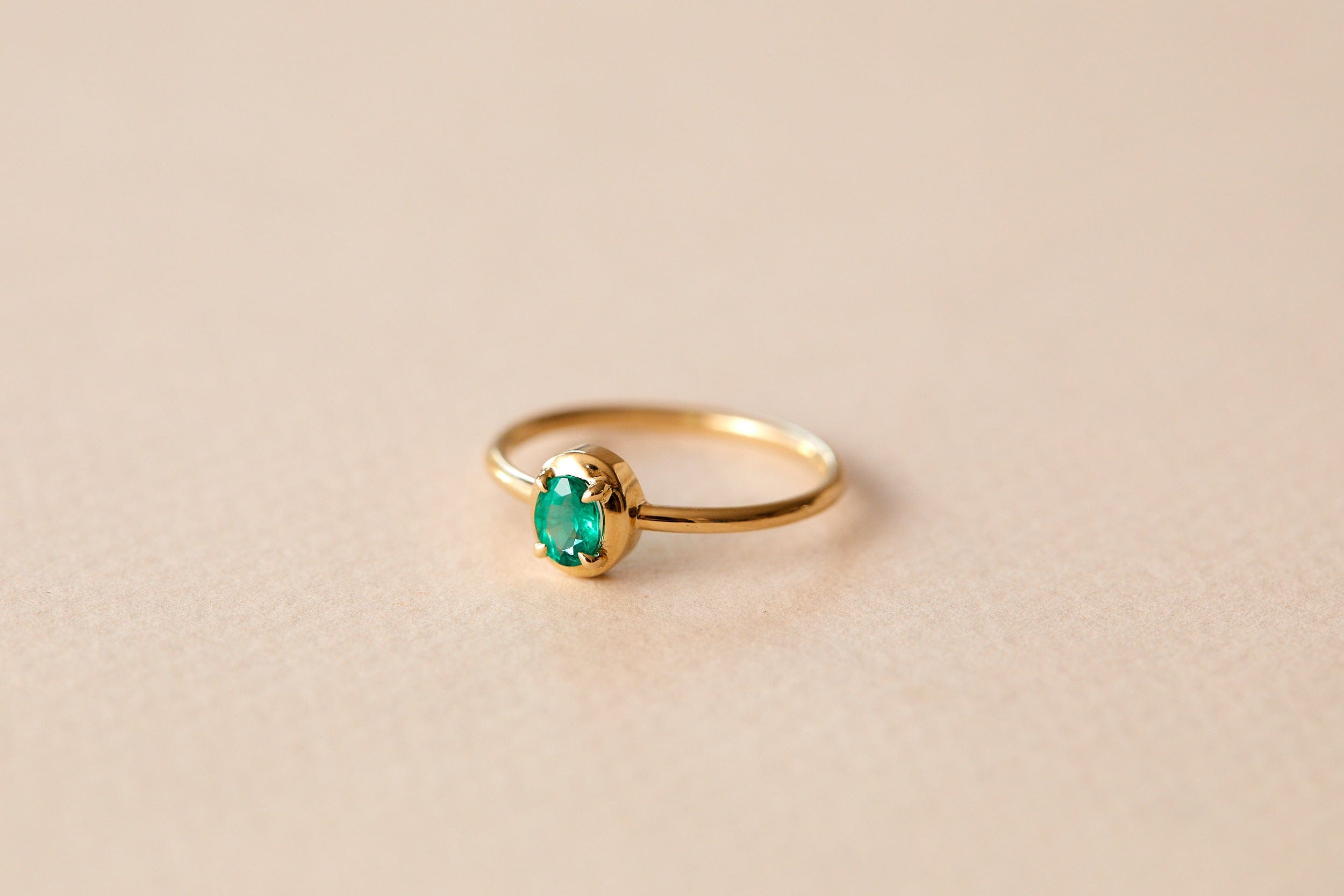 FADE TO BLACK STUDIO RINGS Nova Emerald Ring