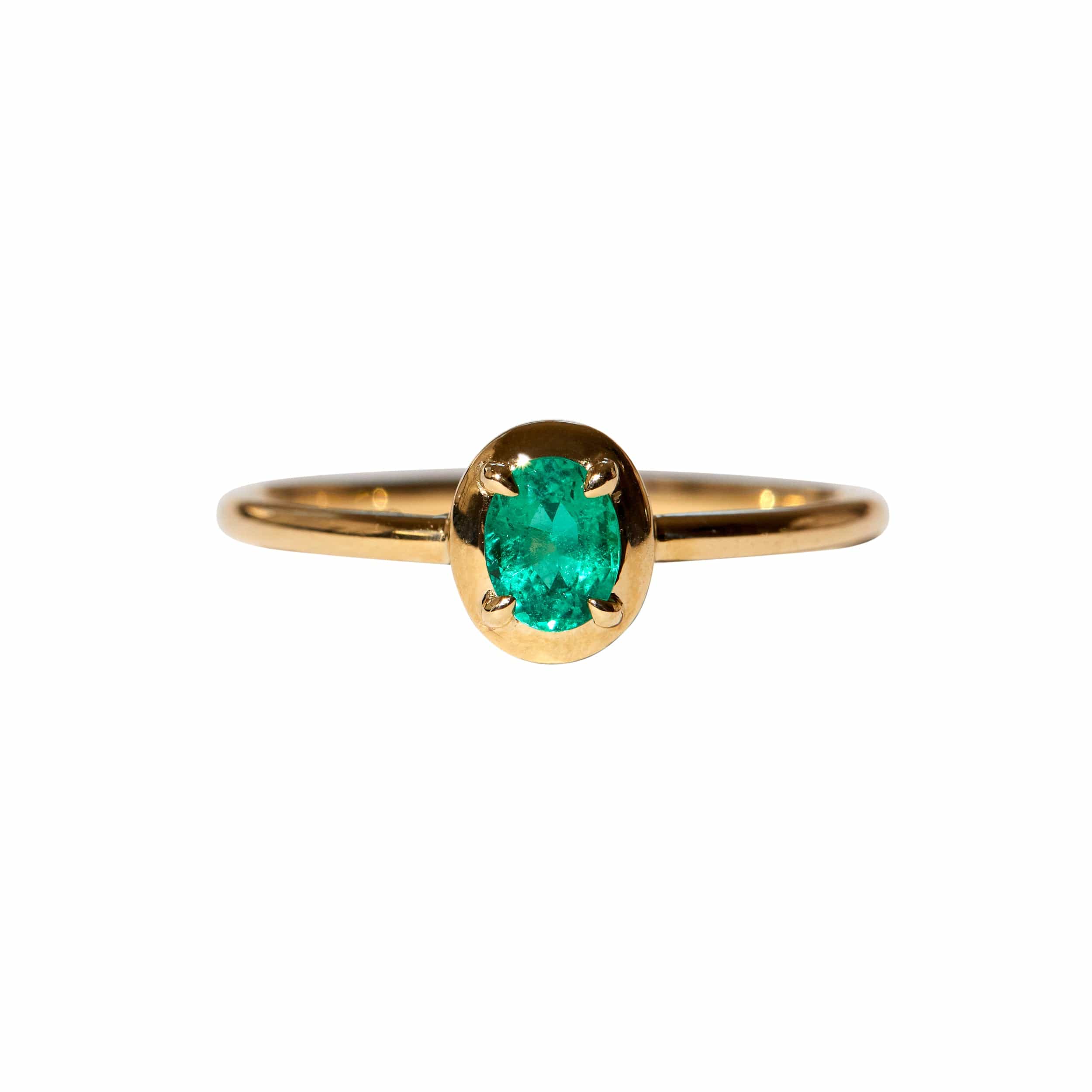 FADE TO BLACK STUDIO RINGS Nova Emerald Ring