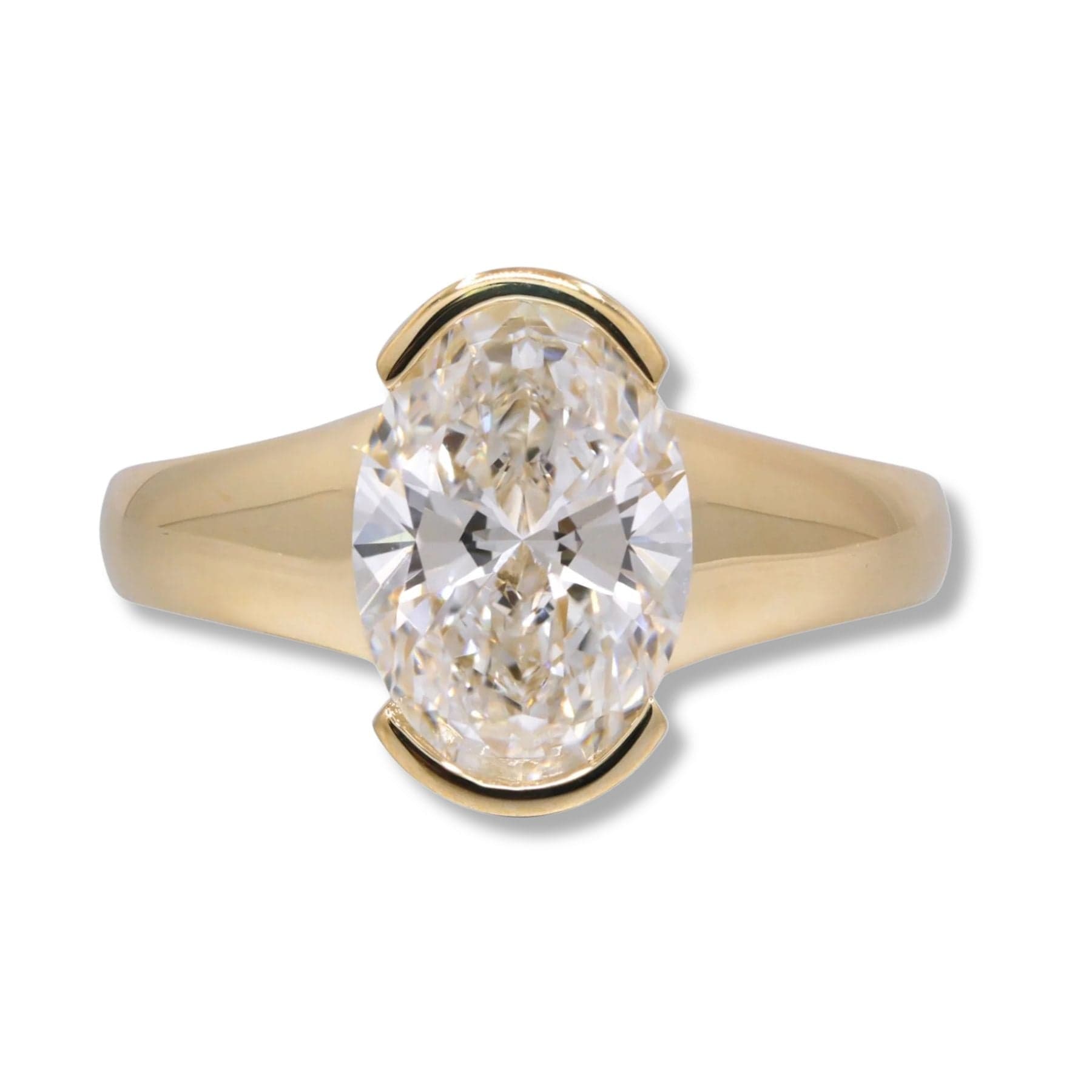 Curated Los Angeles RINGS Oval Lab Diamond Ring in 14k Yellow Gold