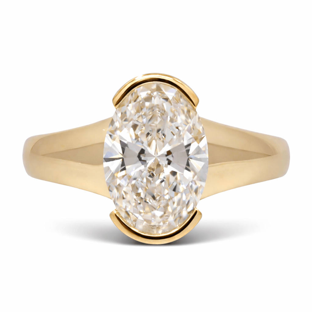 Curated Los Angeles RINGS Oval Lab Diamond Ring in 14k Yellow Gold