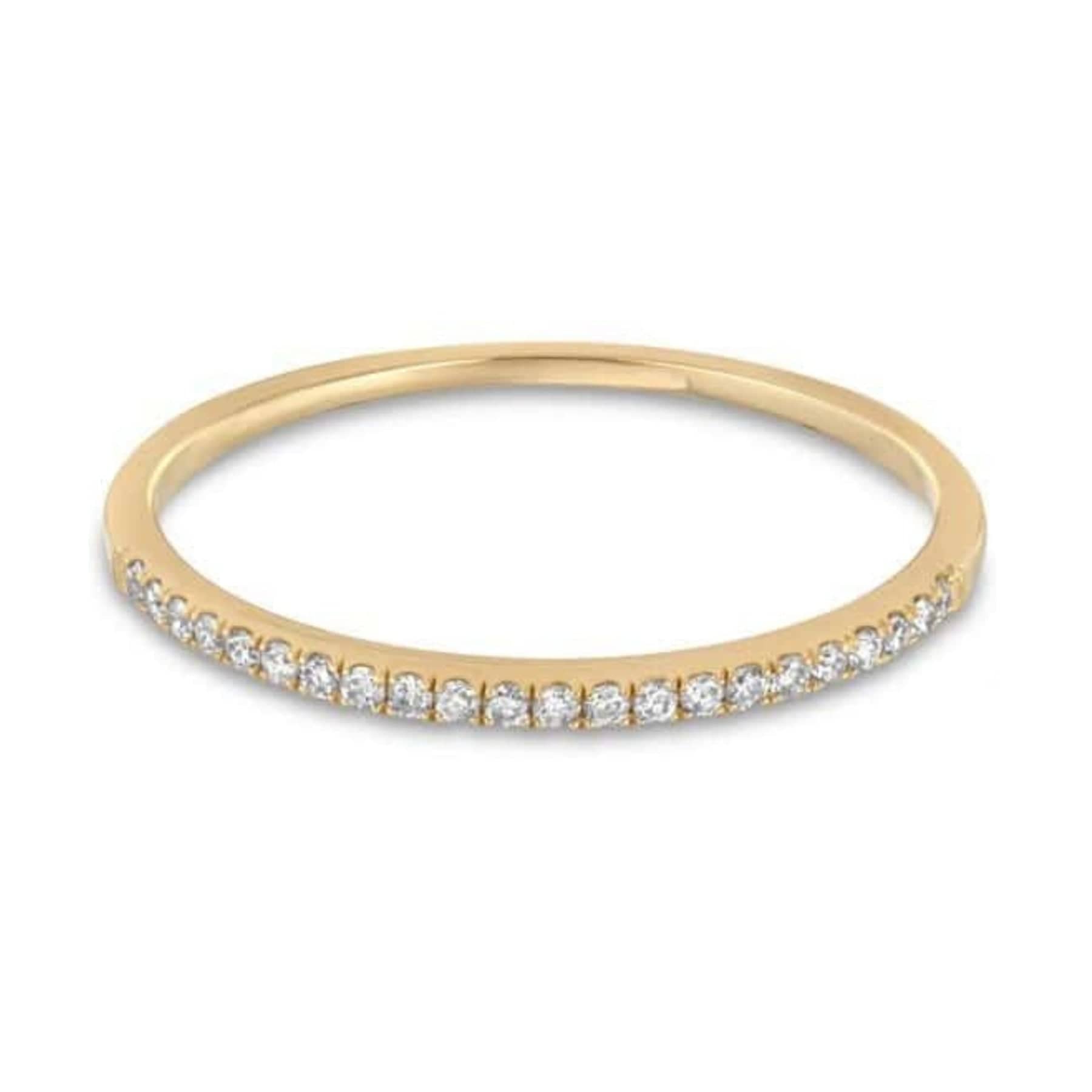 Curated Los Angeles RINGS Pave Diamond Half Eternity Ring