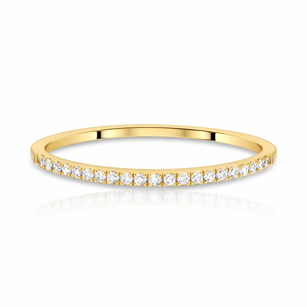 Curated Los Angeles RINGS Pave Diamond Half Eternity Ring