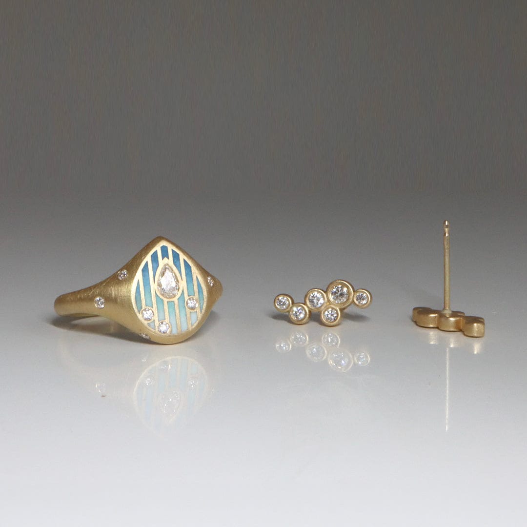 Gwen Barba RINGS Raindrop Signet