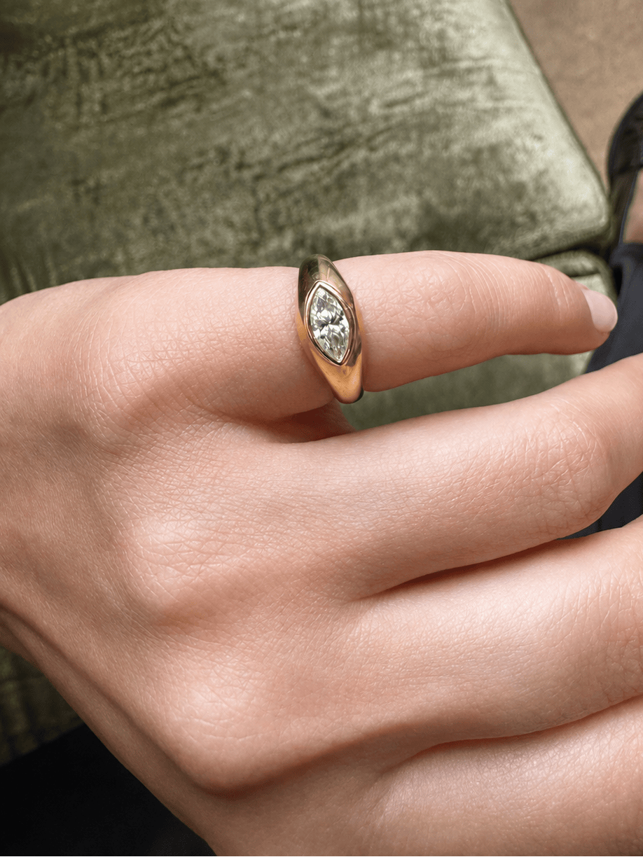 FADE TO BLACK STUDIO RINGS Relic Marquise Diamond Ring