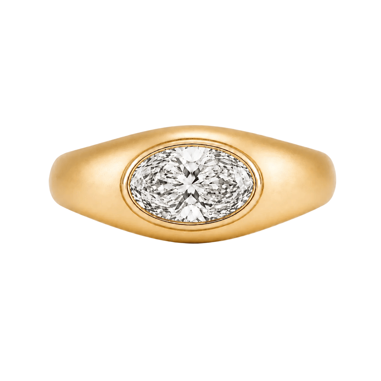 FADE TO BLACK STUDIO RINGS Relic Oval Diamond Ring