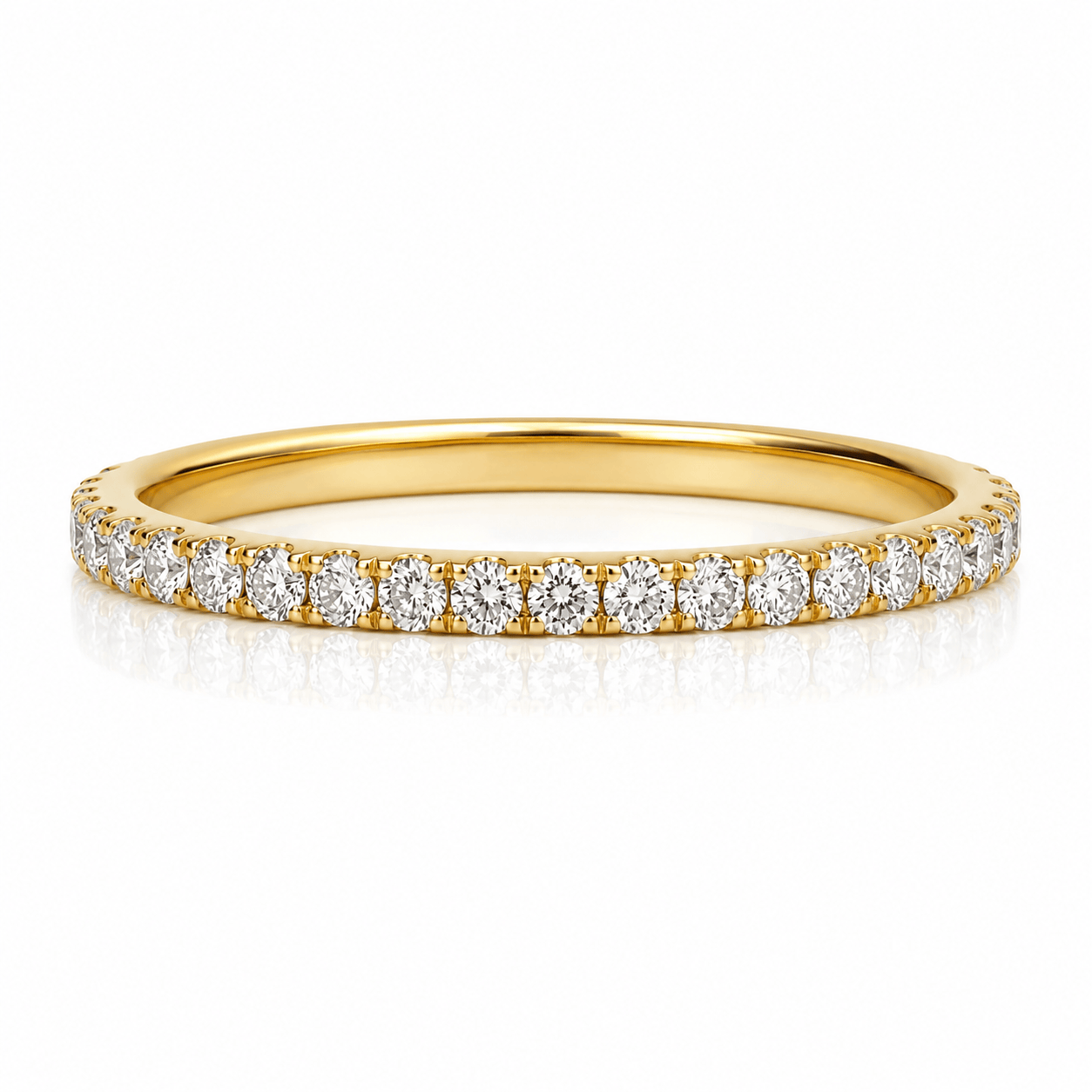 Curated Los Angeles RINGS Shared Prong Diamond Eternity Band Ring