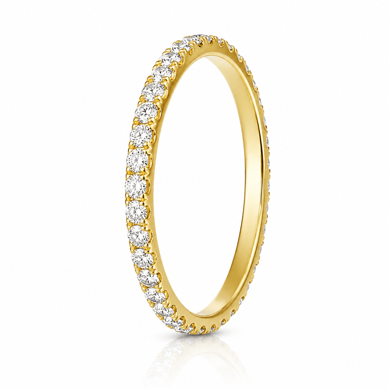 Curated Los Angeles RINGS Shared Prong Diamond Eternity Band Ring