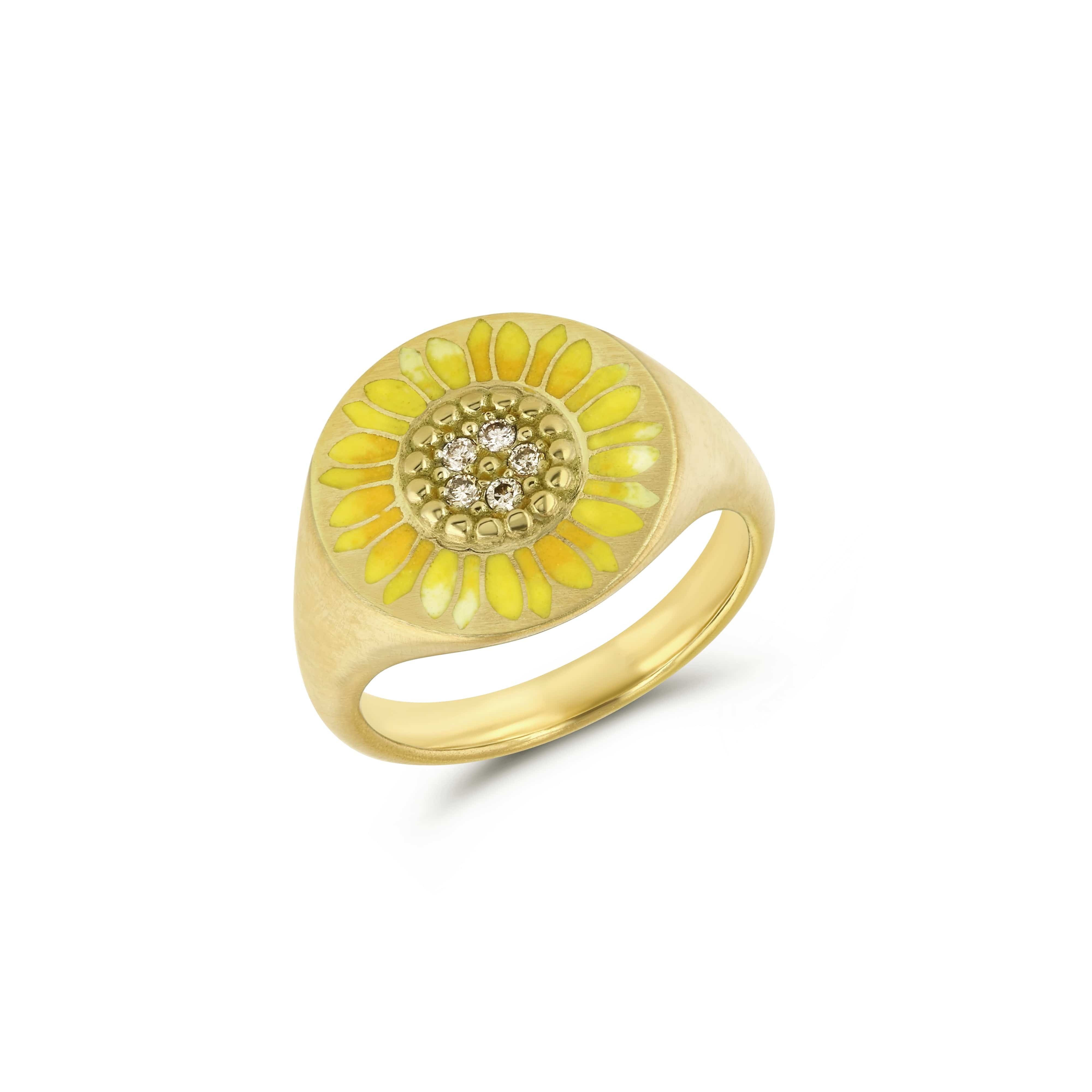 Gwen Barba RINGS Sunflower Signet