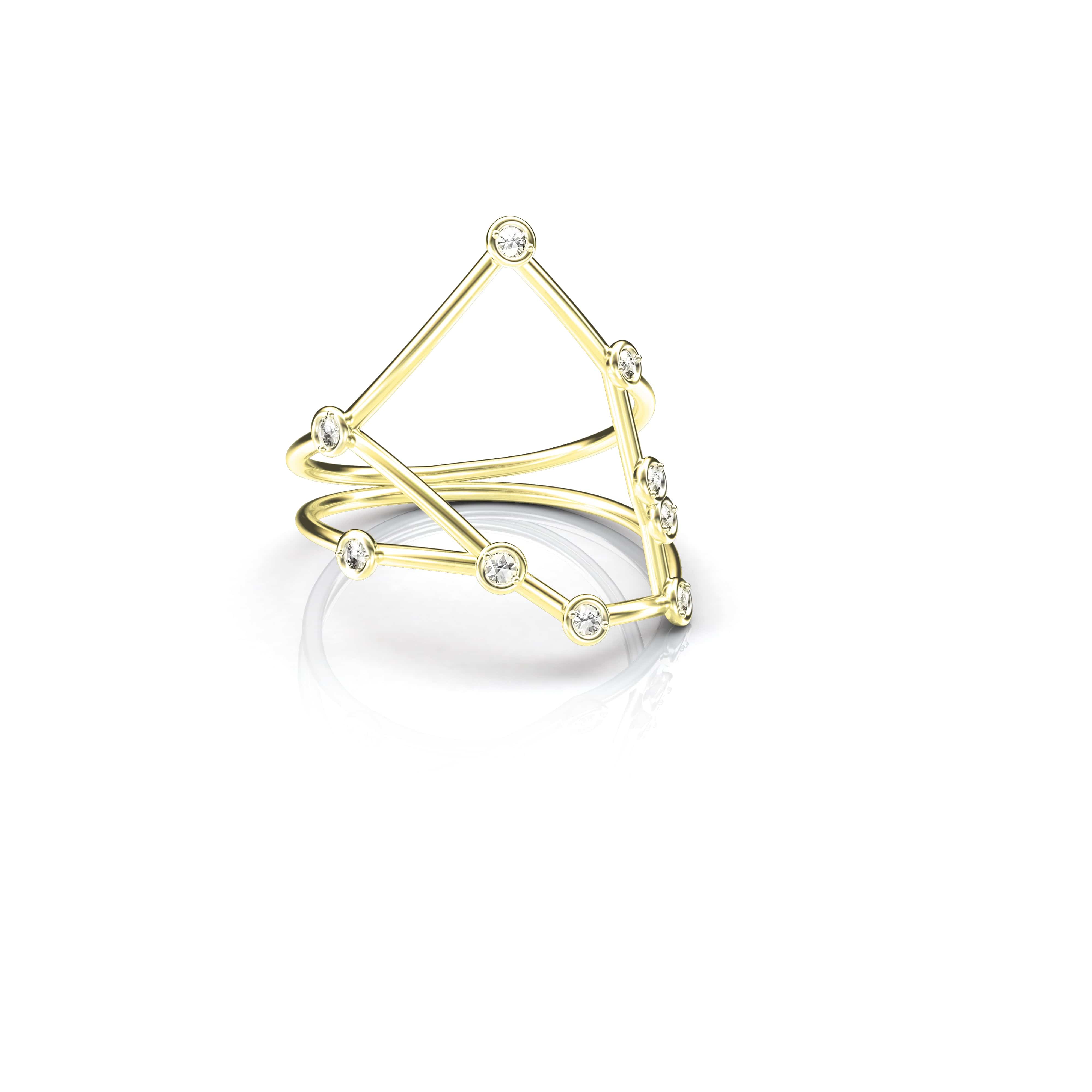 Jessie VE RINGS 7 Taurus Constellation Diamond Ring