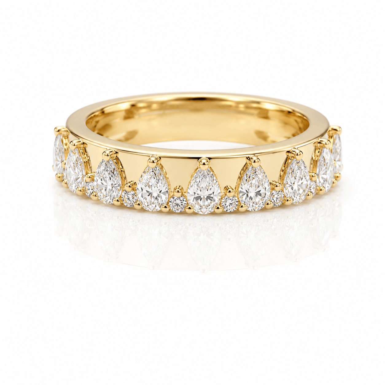 Curated Los Angeles RINGS Teardrop Diamond Eternity Band