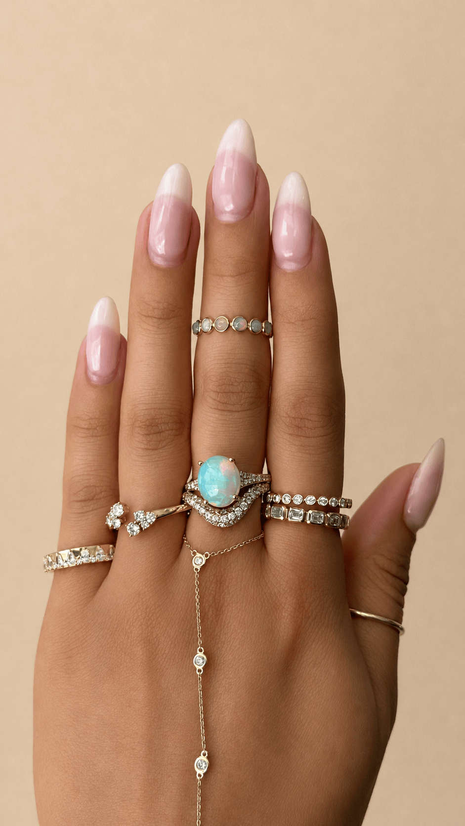 Curated Los Angeles RINGS Teardrop Diamond Eternity Band