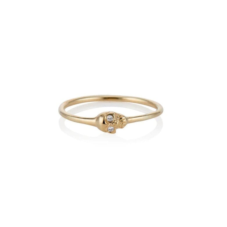 Charlie and Marcelle RINGS Teensy Memento Mori Skull Ring