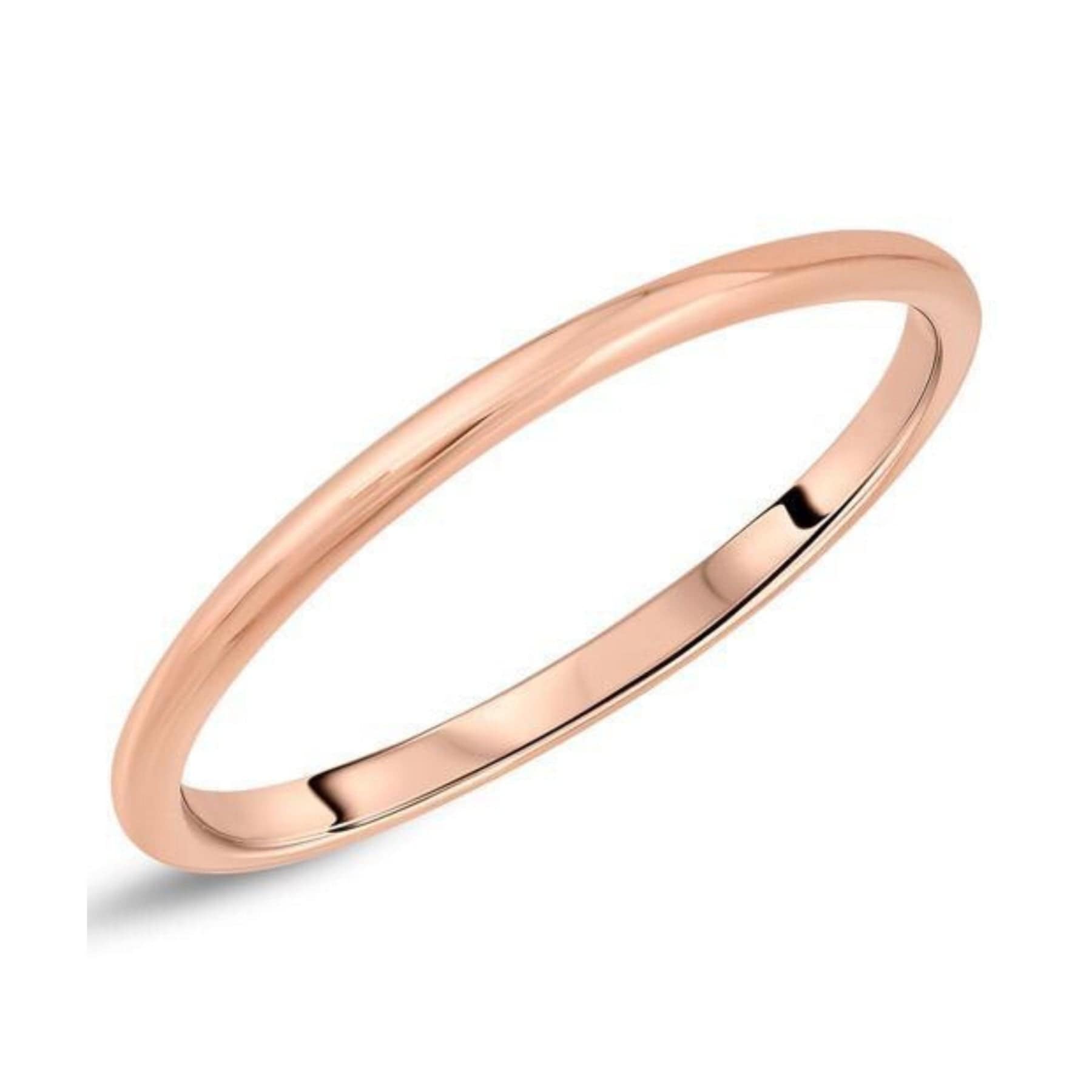 Curated Los Angeles RINGS Thin Solid Gold Band