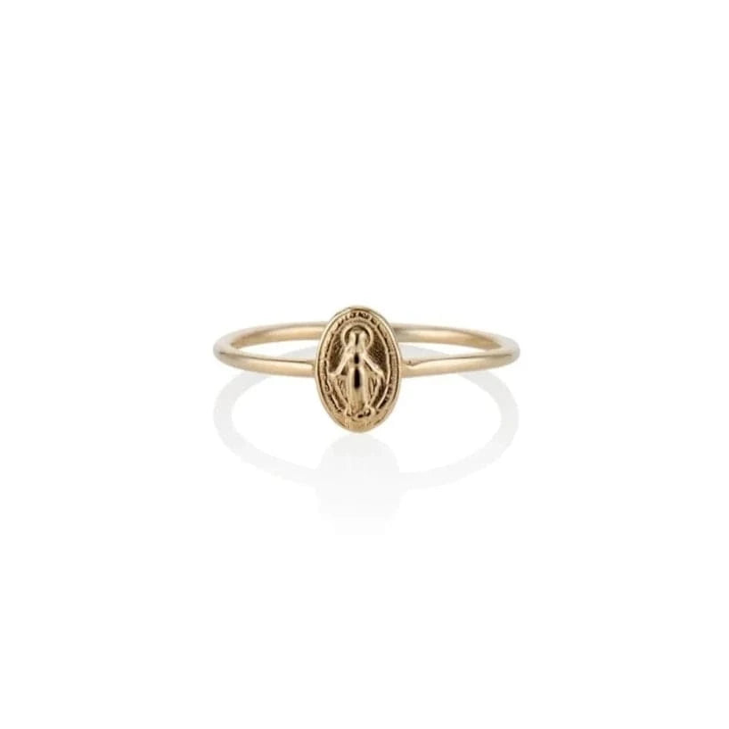 Charlie and Marcelle RINGS Tiny Miraculous Medal Ring