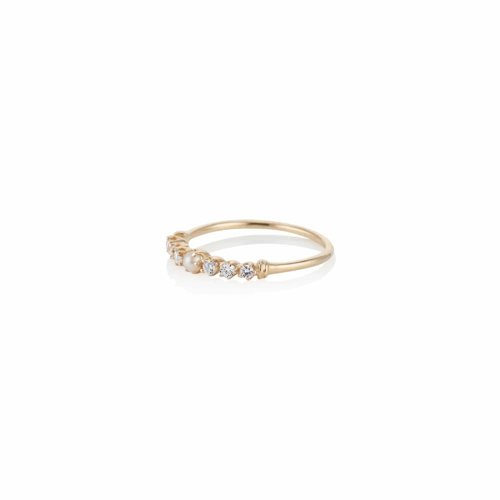 Charlie and Marcelle RINGS Twinkle Pearl and Diamond Ring