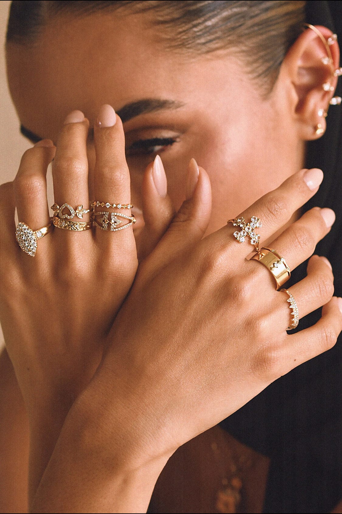 Reign RINGS Vajra Diamond Crown Cage Ring