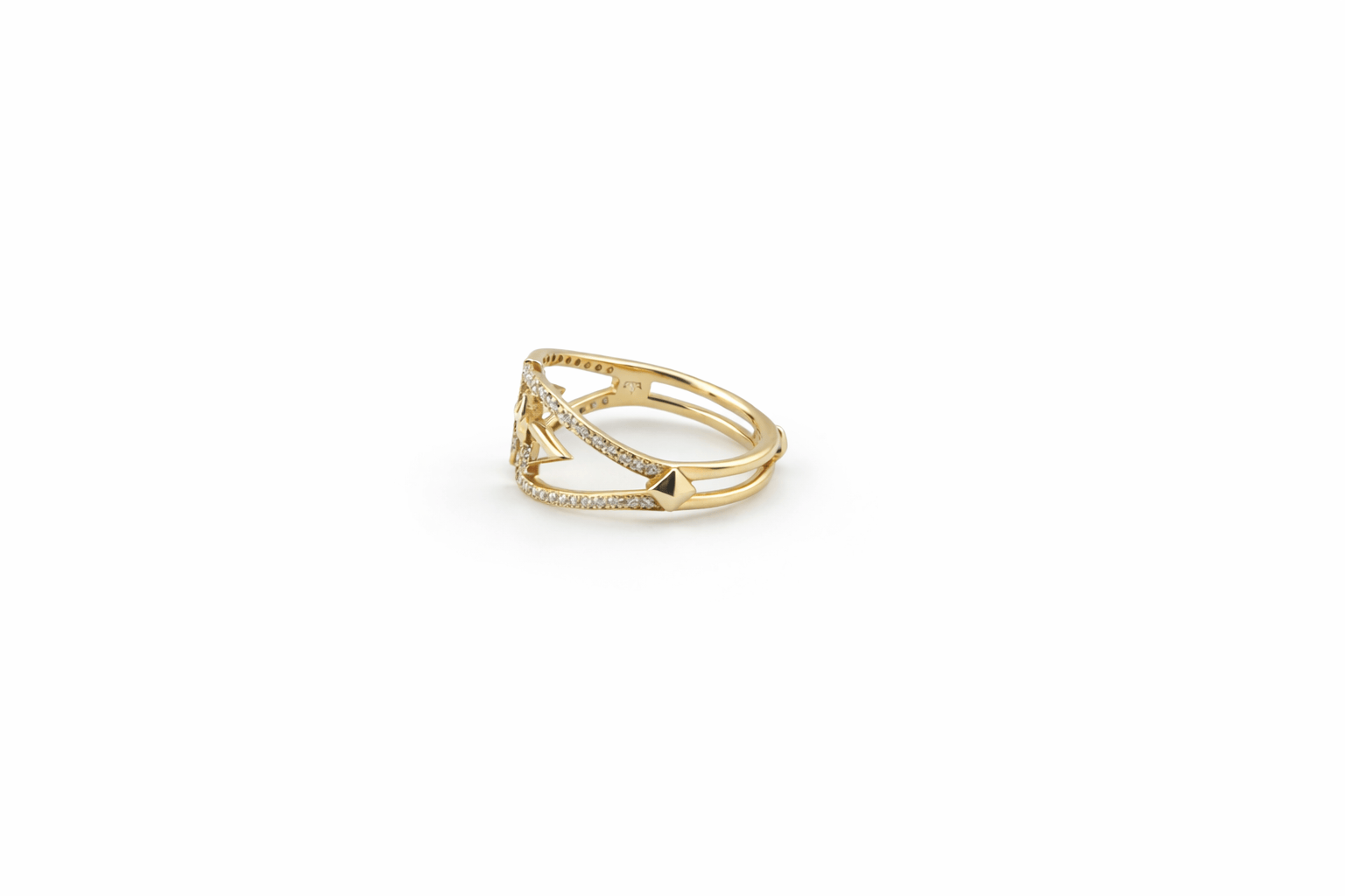 Reign RINGS Vajra Diamond Crown Cage Ring