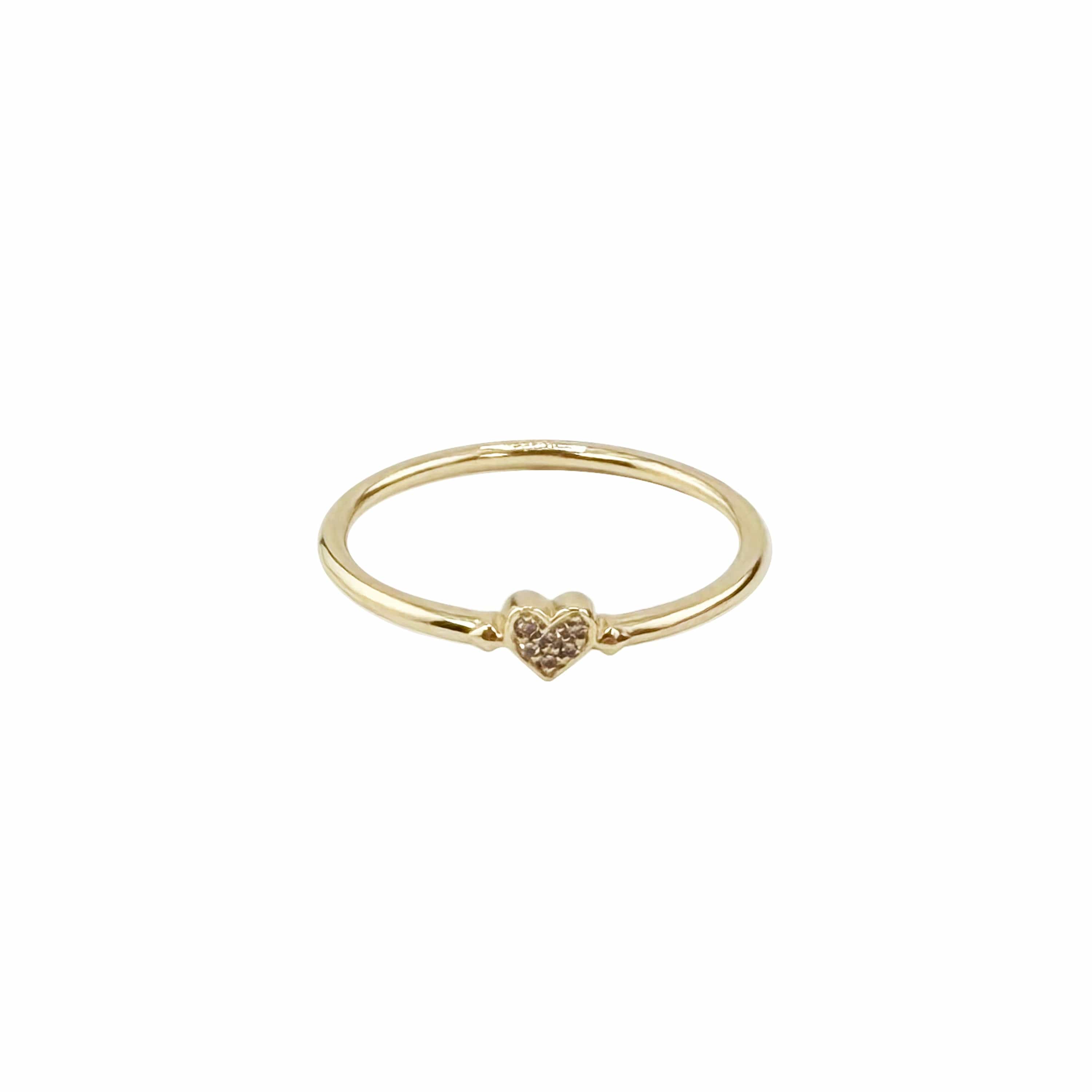 Reign Los Angeles RINGS Vajra Pave Heart Pinky Ring