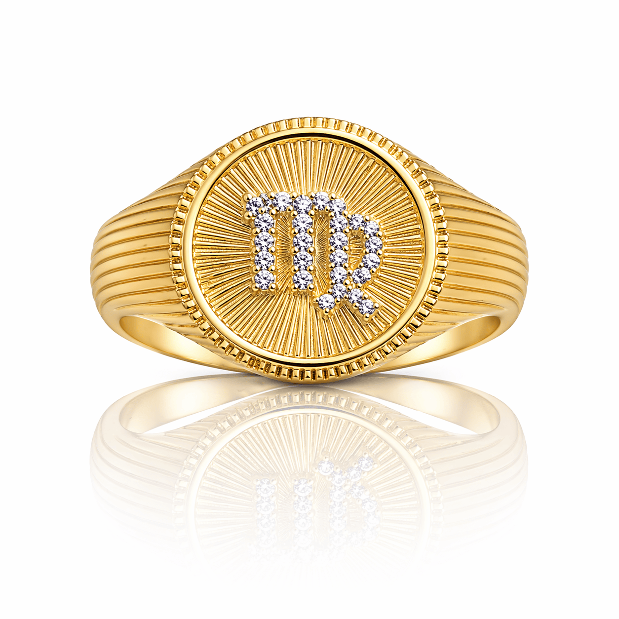 Curated Los Angeles RINGS Virgo - August 23-September 22 / 5 Zodiac Signet Ring