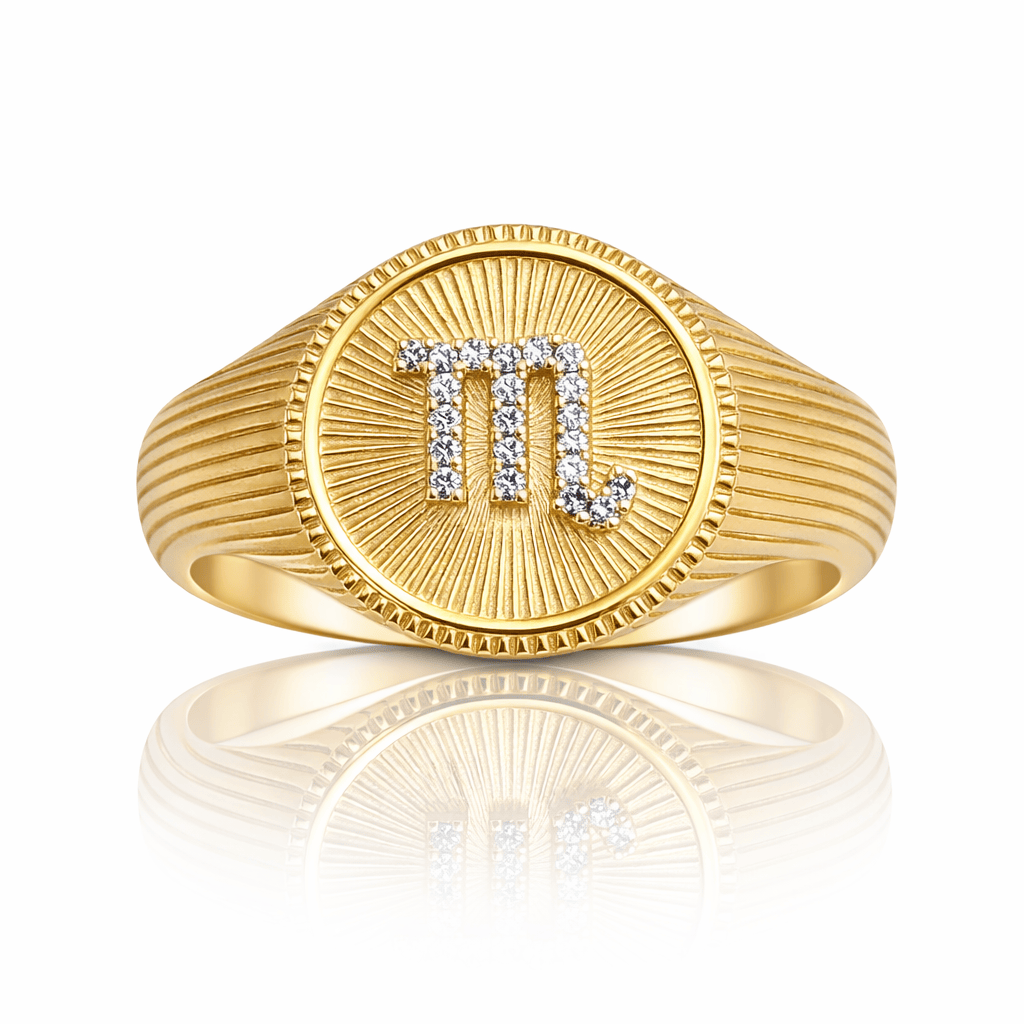 Curated Los Angeles RINGS Scorpio - October 23-November 21 / 5 Zodiac Signet Ring