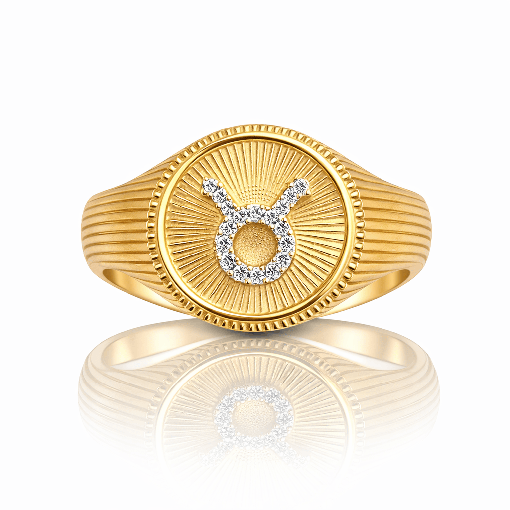 Curated Los Angeles RINGS Taurus - April 20-May 20 / 5 Zodiac Signet Ring
