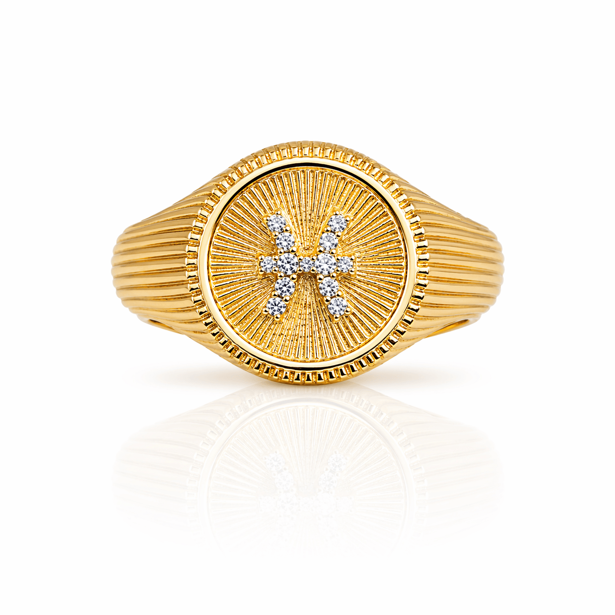 Curated Los Angeles RINGS Pisces - February 19-March 20 / 5 Zodiac Signet Ring